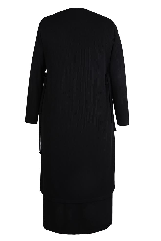 Hijab clothing BLACK DRESS SUIT WITH VEST 20479 - ALVİNA