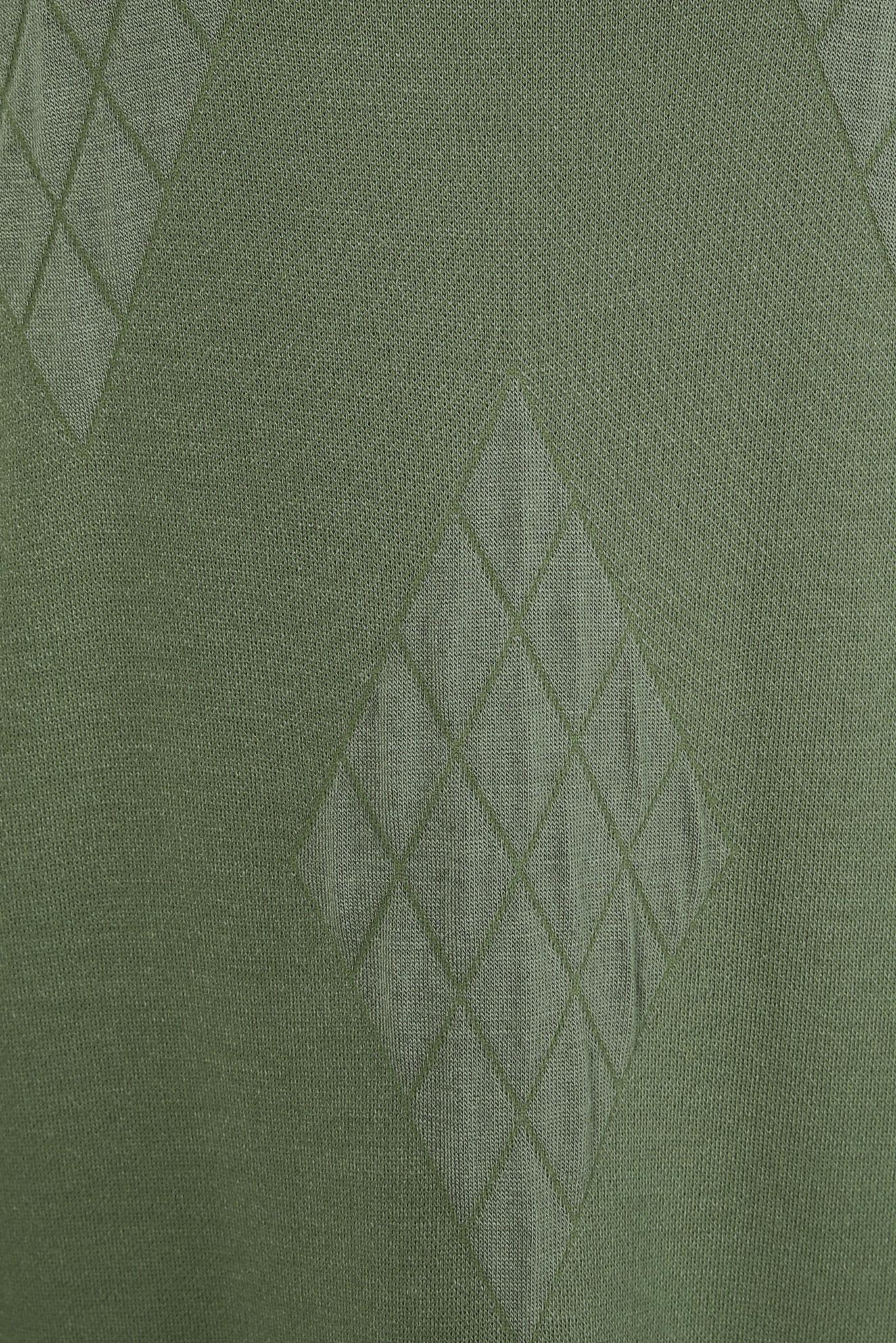 Tesettür giyim YEŞİL BOĞAZLI YAKA TRİKO ELBİSE 44023