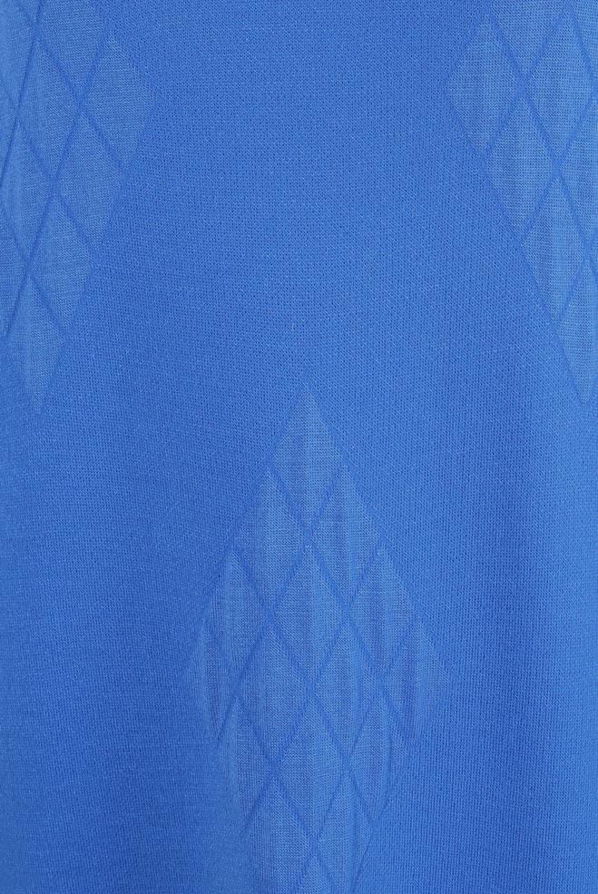 Tesettür giyim MAVİ BOĞAZLI YAKA TRİKO ELBİSE 44023 - ALVİNA