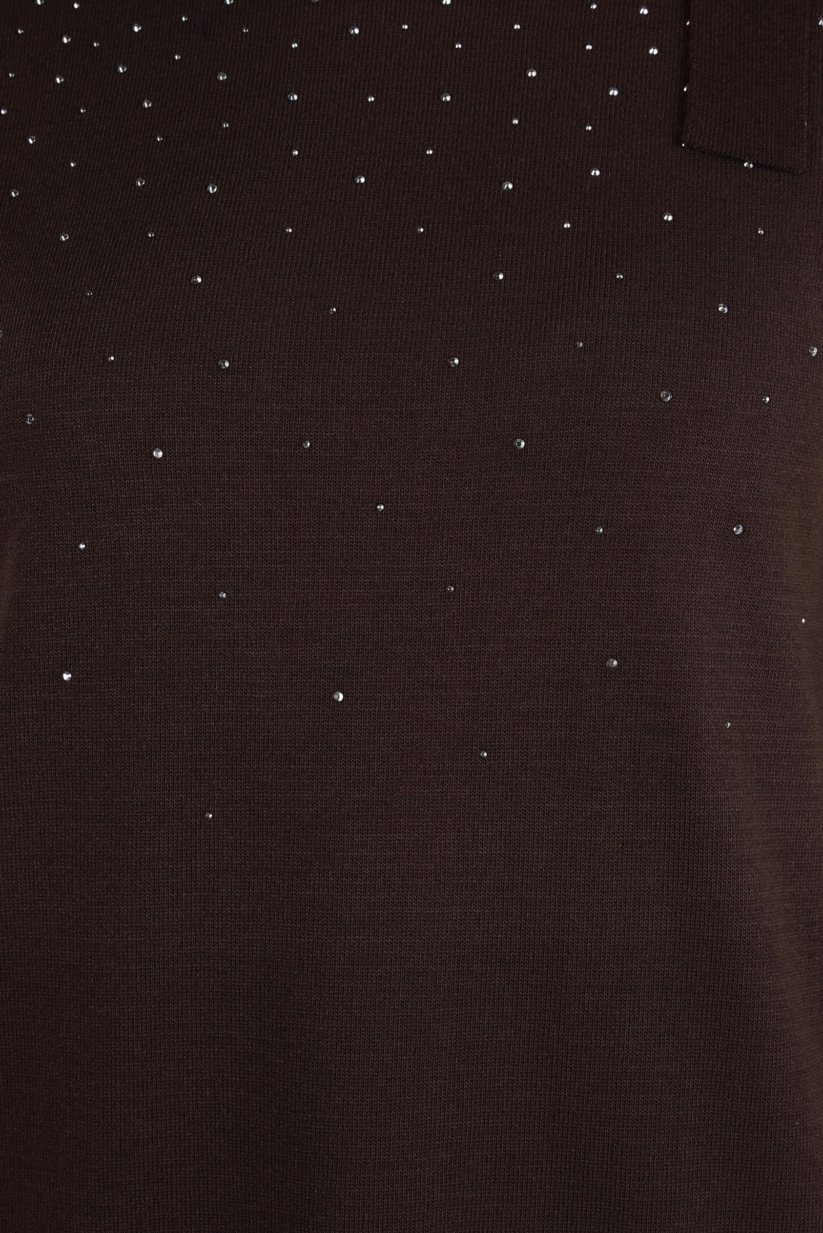 Hijab clothing BROWN KNITWEAR DRESS 44027