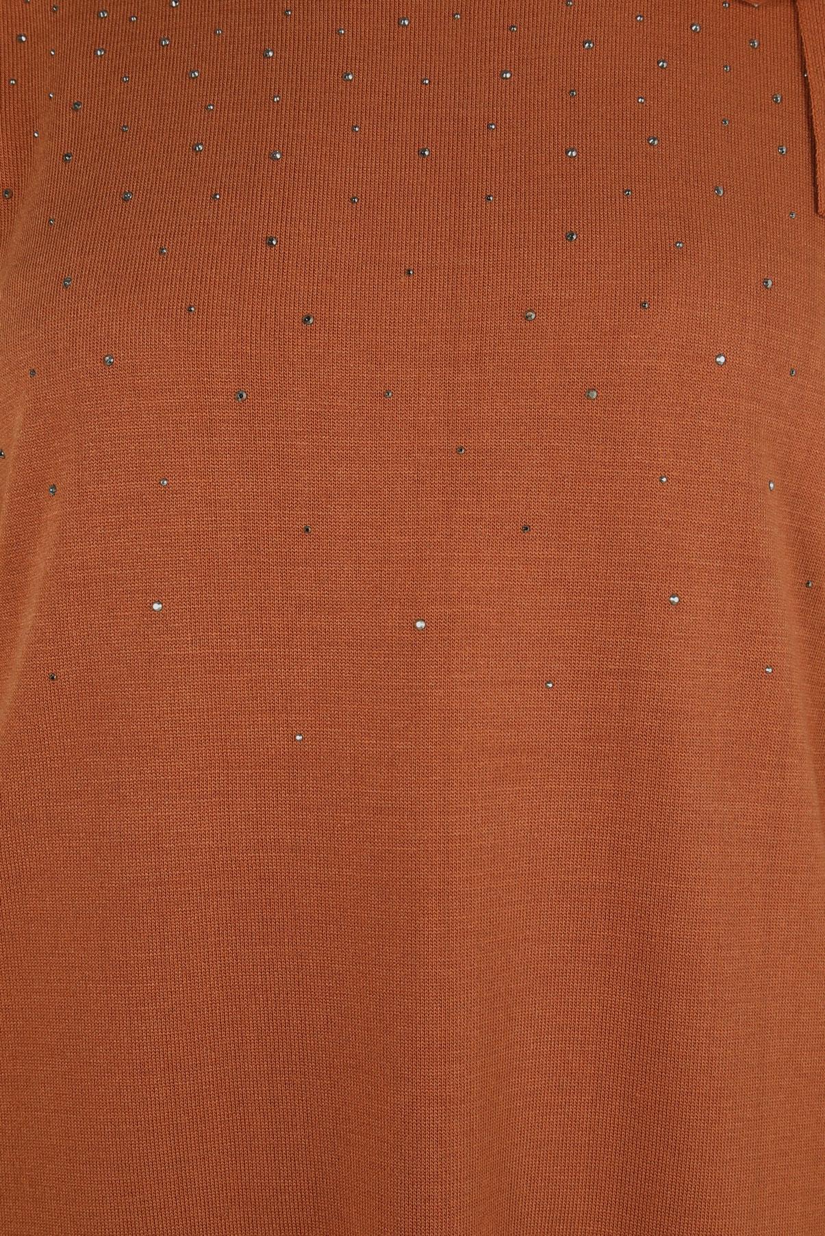 Vêtements hijab ORANGE ROBE EN TRICOT 44027