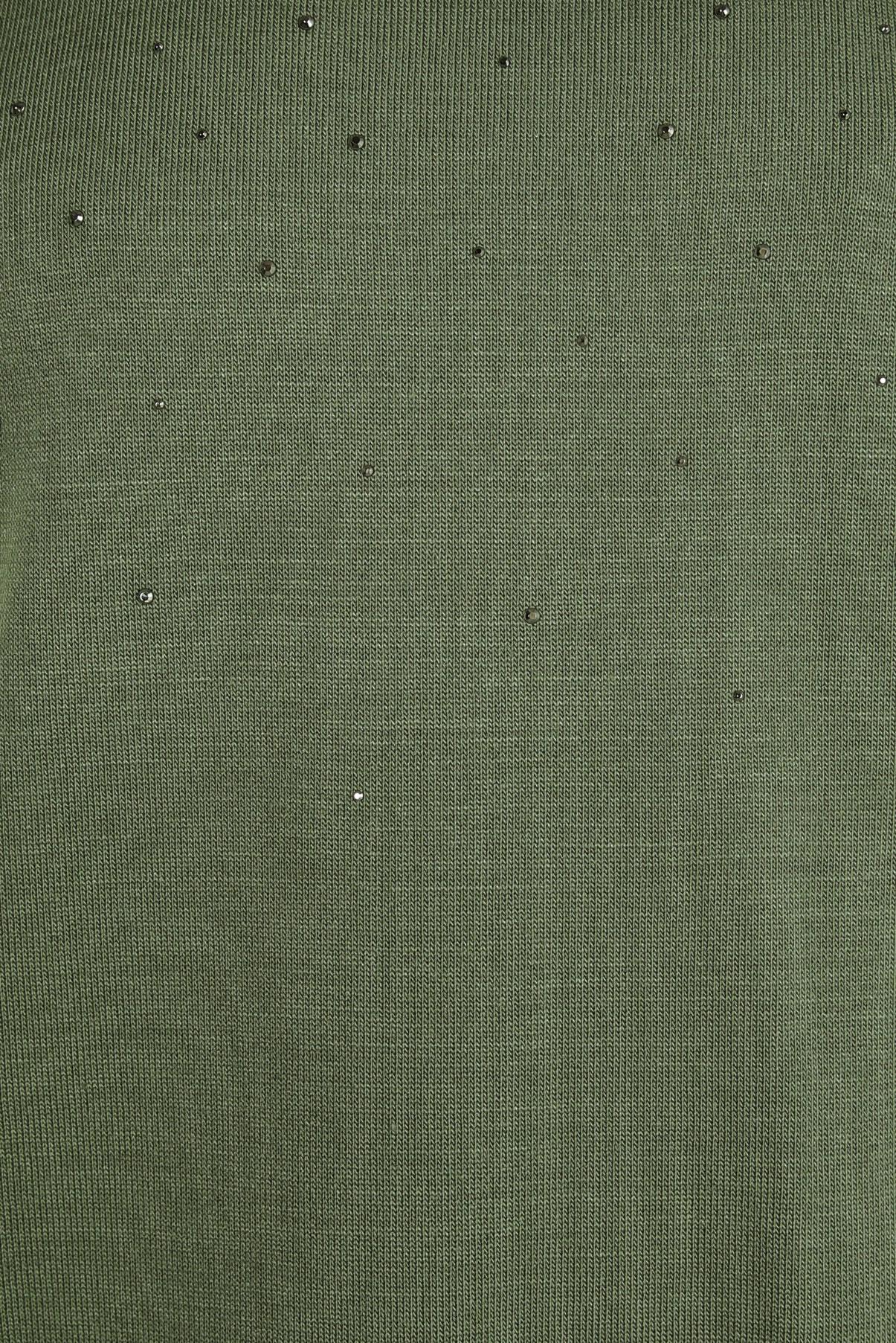 Vêtements hijab VERT ROBE EN TRICOT 44027