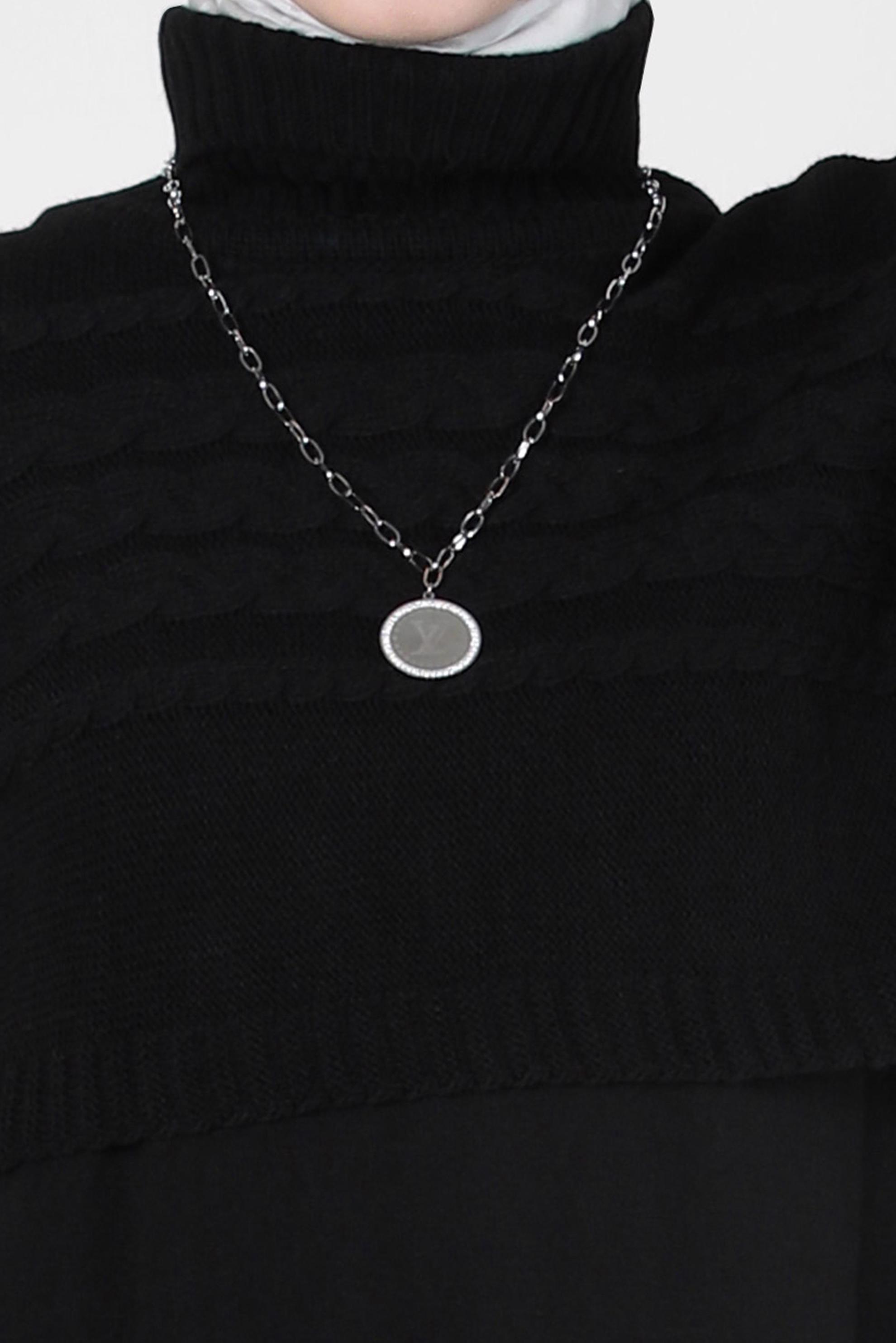 Hijab clothing BLACK KNITWEAR DRESS SUIT 44090