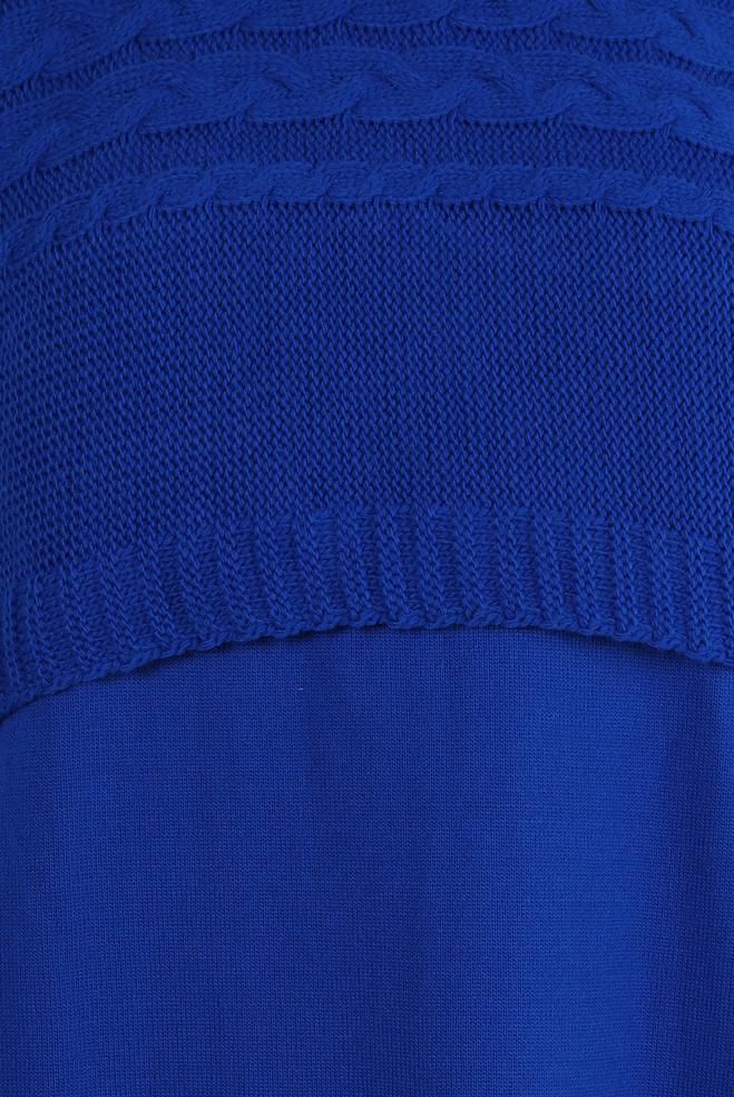 Hijab clothing NAVY BLUE KNITWEAR DRESS SUIT 44090 - ALVİNA