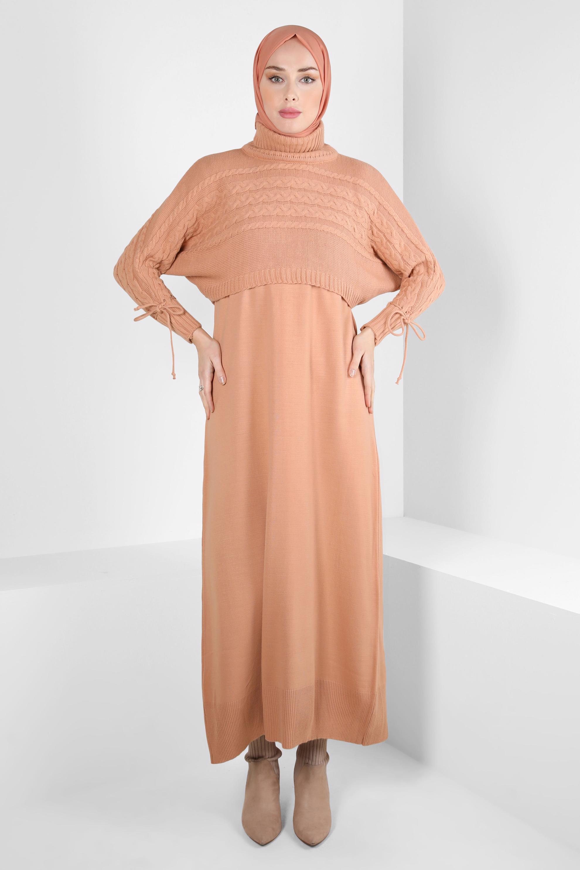 Vêtements hijab POUDRE COSTUME ROBE EN TRICOT 44090