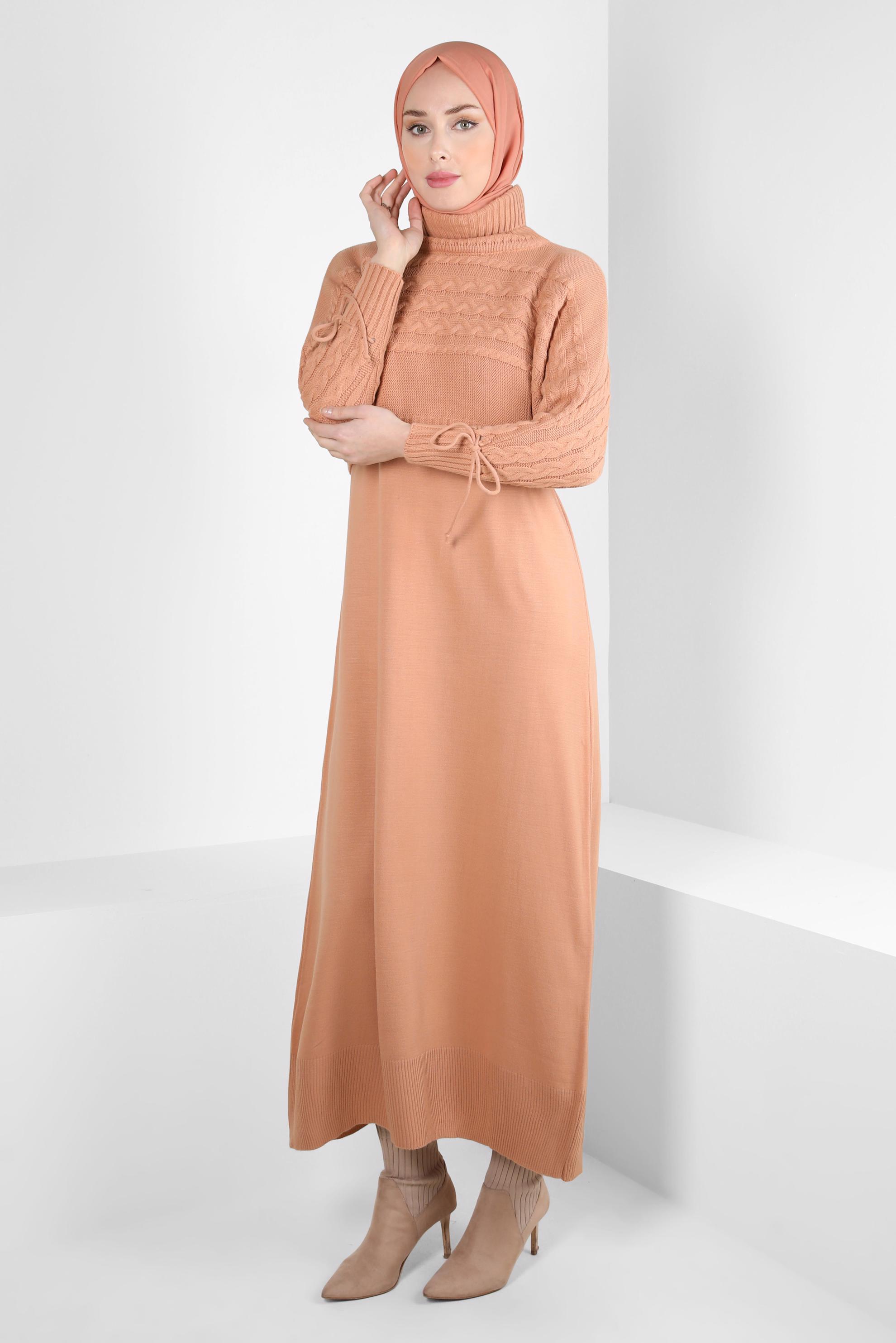 Vêtements hijab POUDRE COSTUME ROBE EN TRICOT 44090