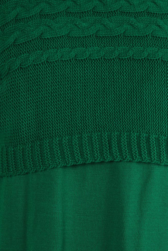 Hijab clothing GREEN KNITWEAR DRESS SUIT 44090 - ALVİNA