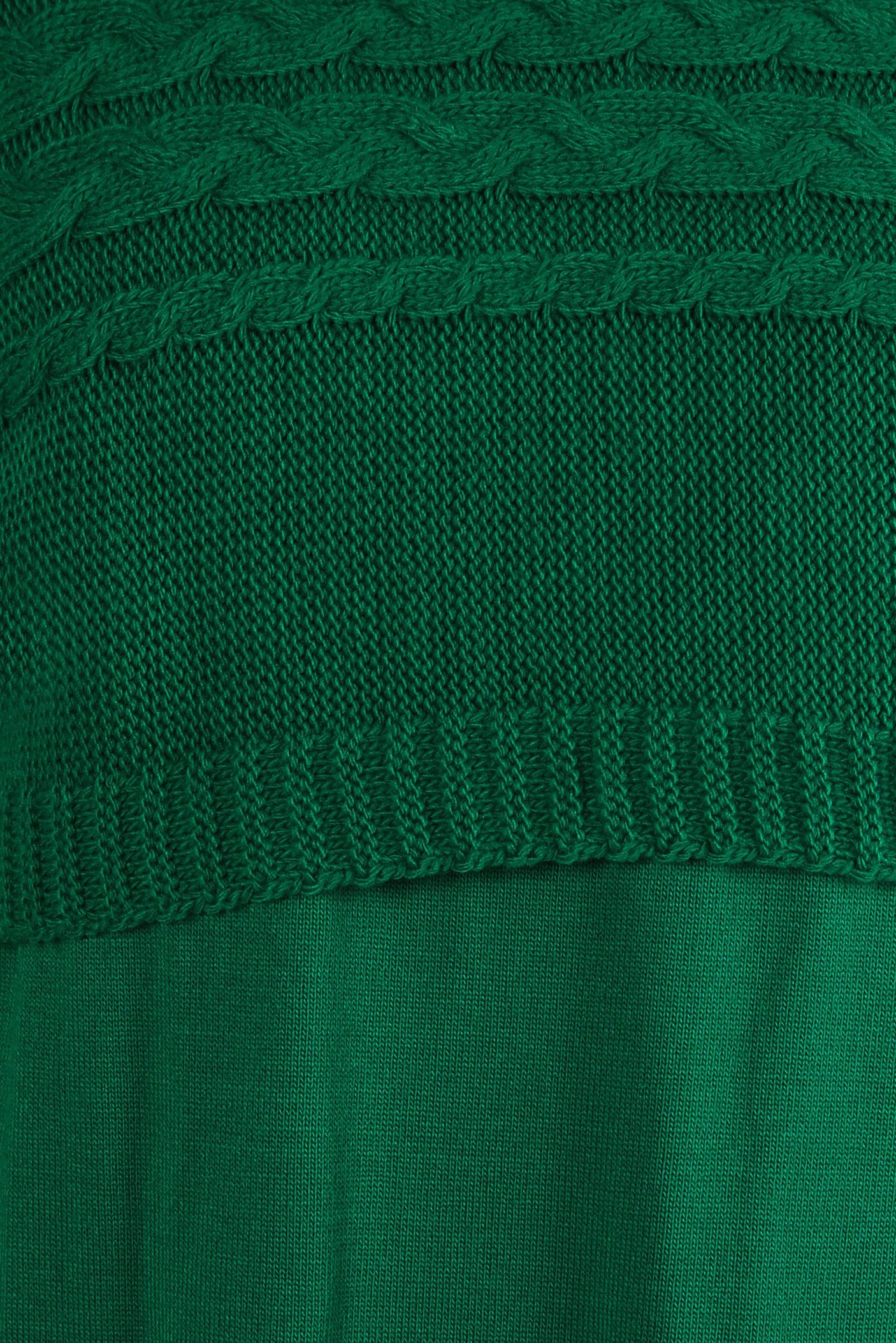 Vêtements hijab VERT COSTUME ROBE EN TRICOT 44090