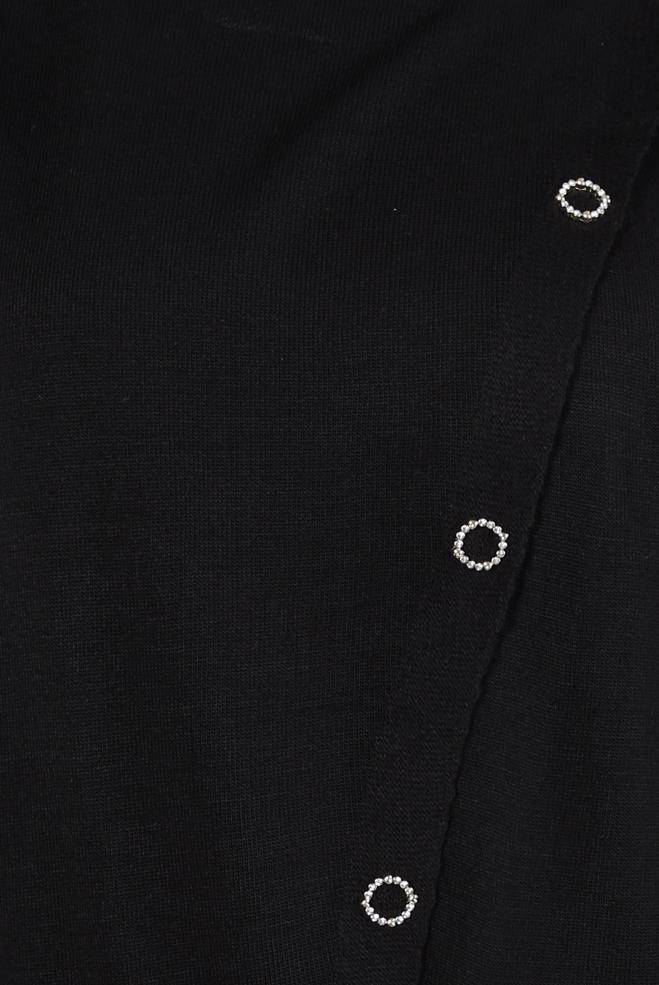 Hijab clothing BLACK KNITWEAR DRESS SUIT 44091 - ALVİNA