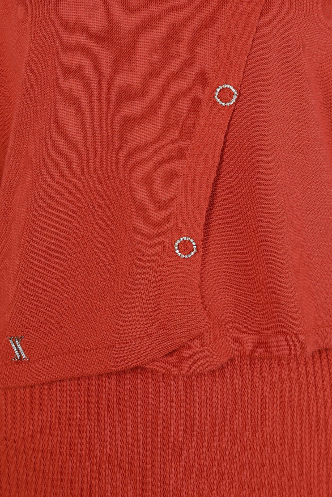 Hijab clothing ORANGE KNITWEAR DRESS SUIT 44091