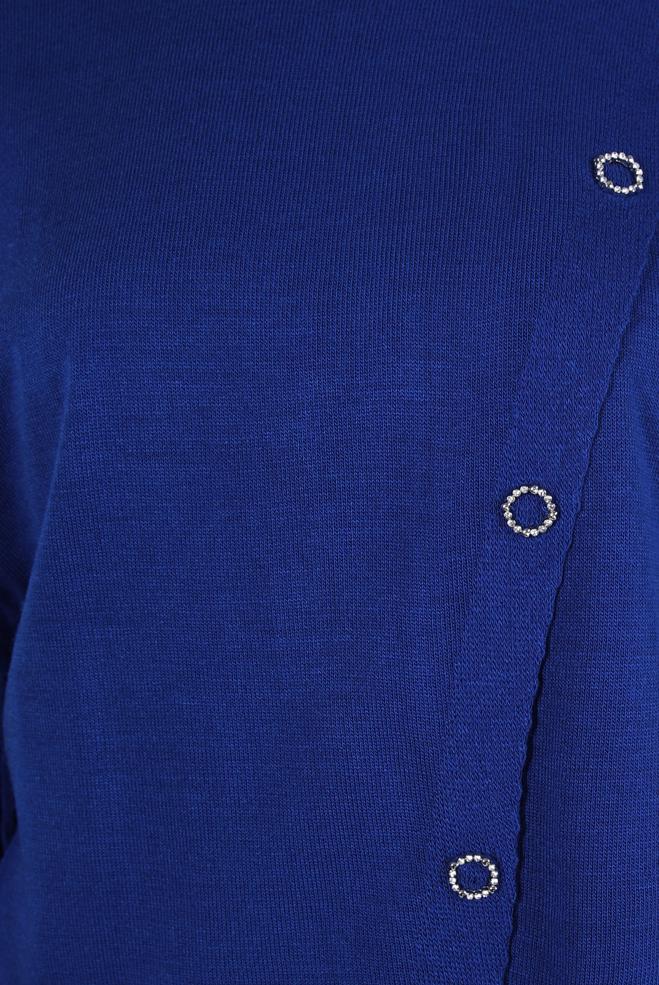 Hijab clothing BLUE KNITWEAR DRESS SUIT 44091 - ALVİNA