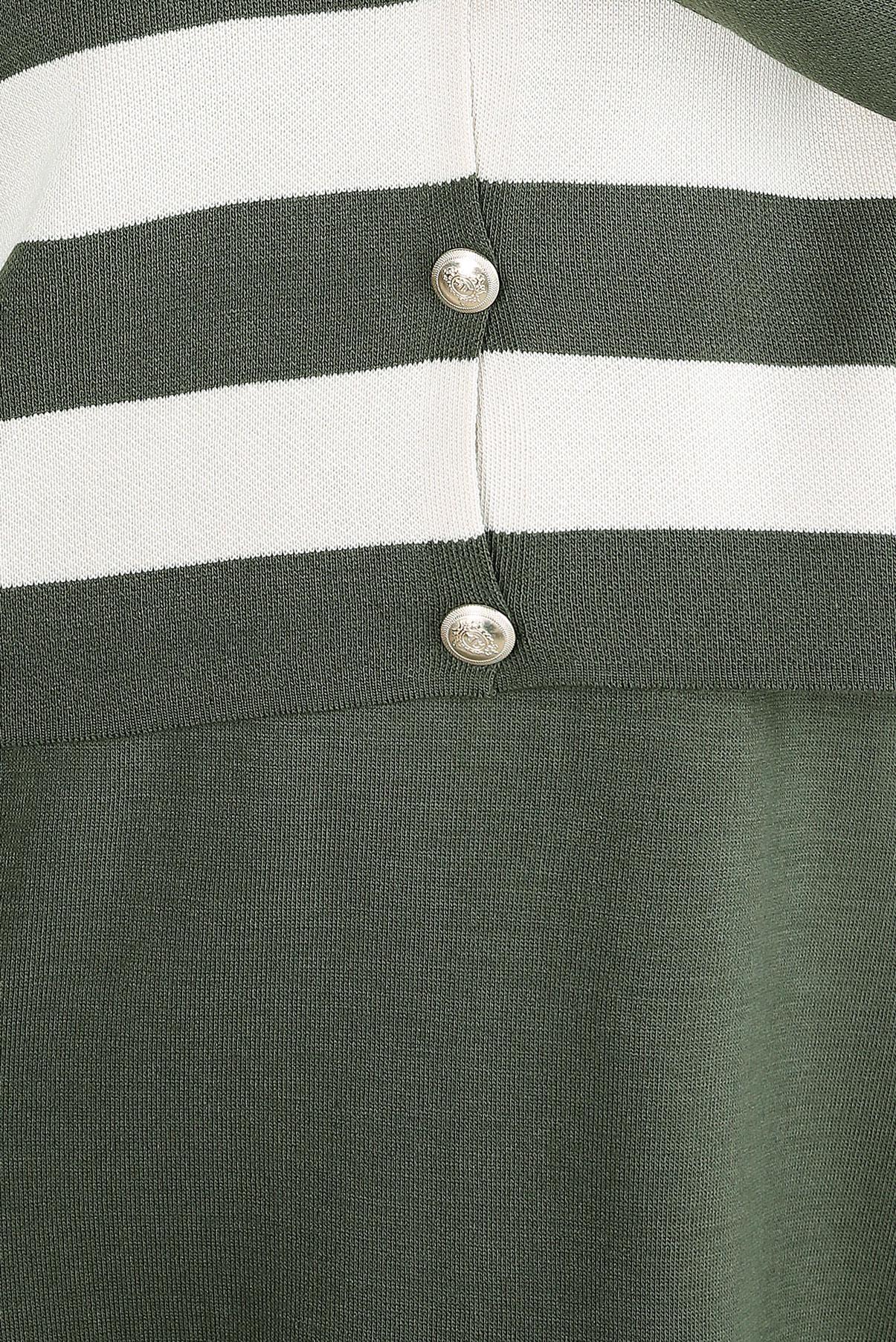 Vêtements hijab KAKI ROBE EN TRICOT À RAYURES 44094