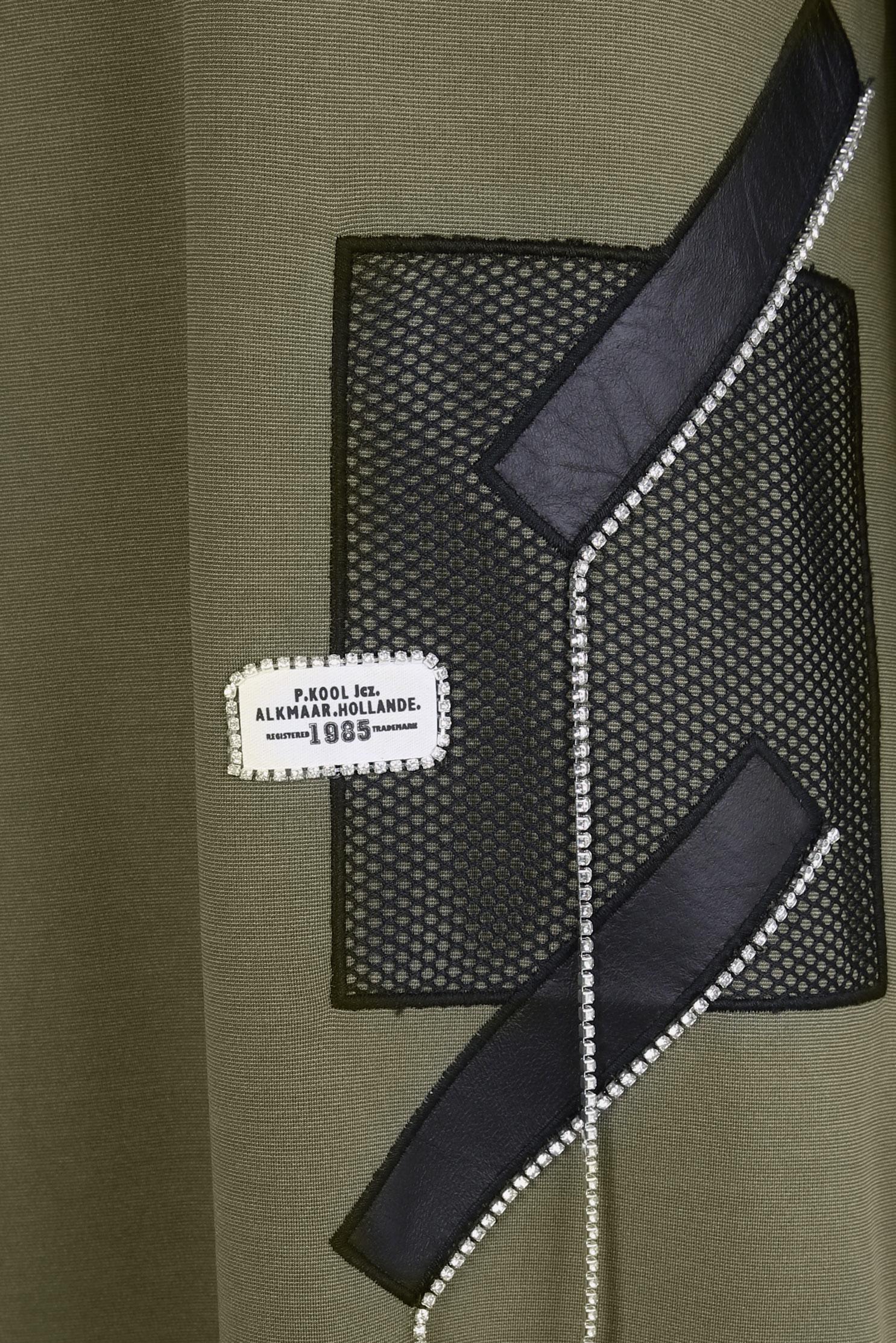 Tesettür giyim HAKİ FİLE DETAYLI ELBİSE 44168