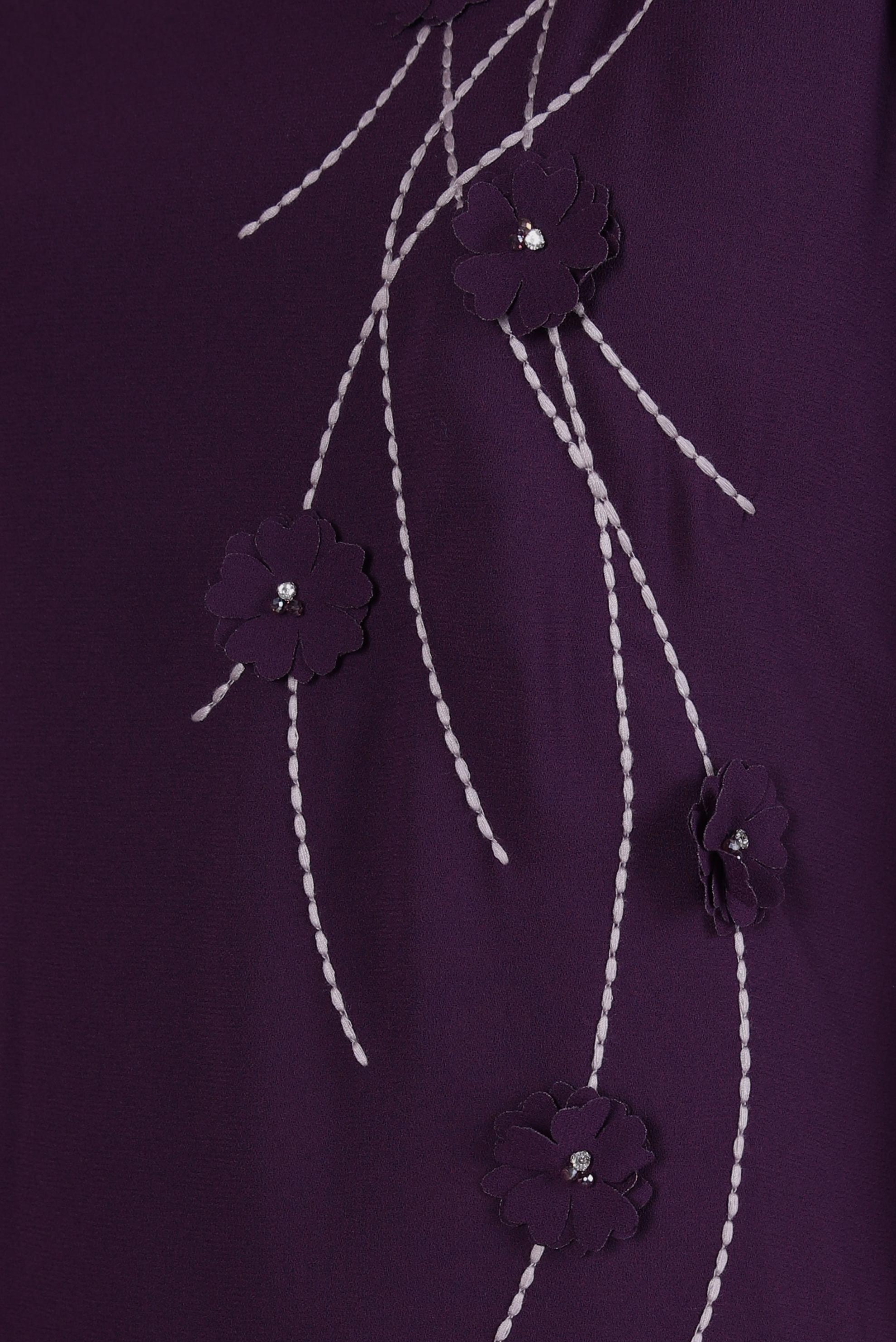 Hijab clothing DAMSON FLOWER DETAIL DRESS 44179