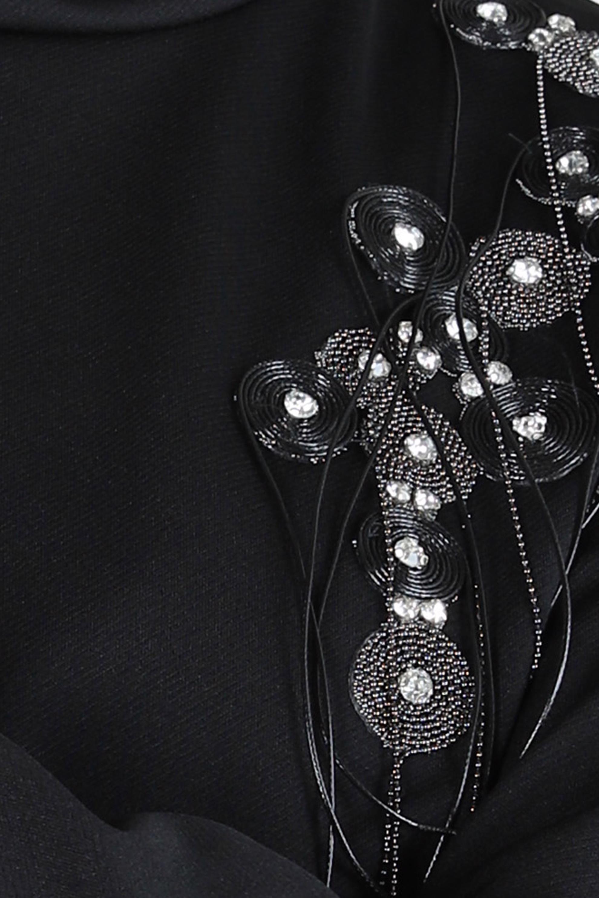 Hijab clothing BLACK BELTED DRESS 44213