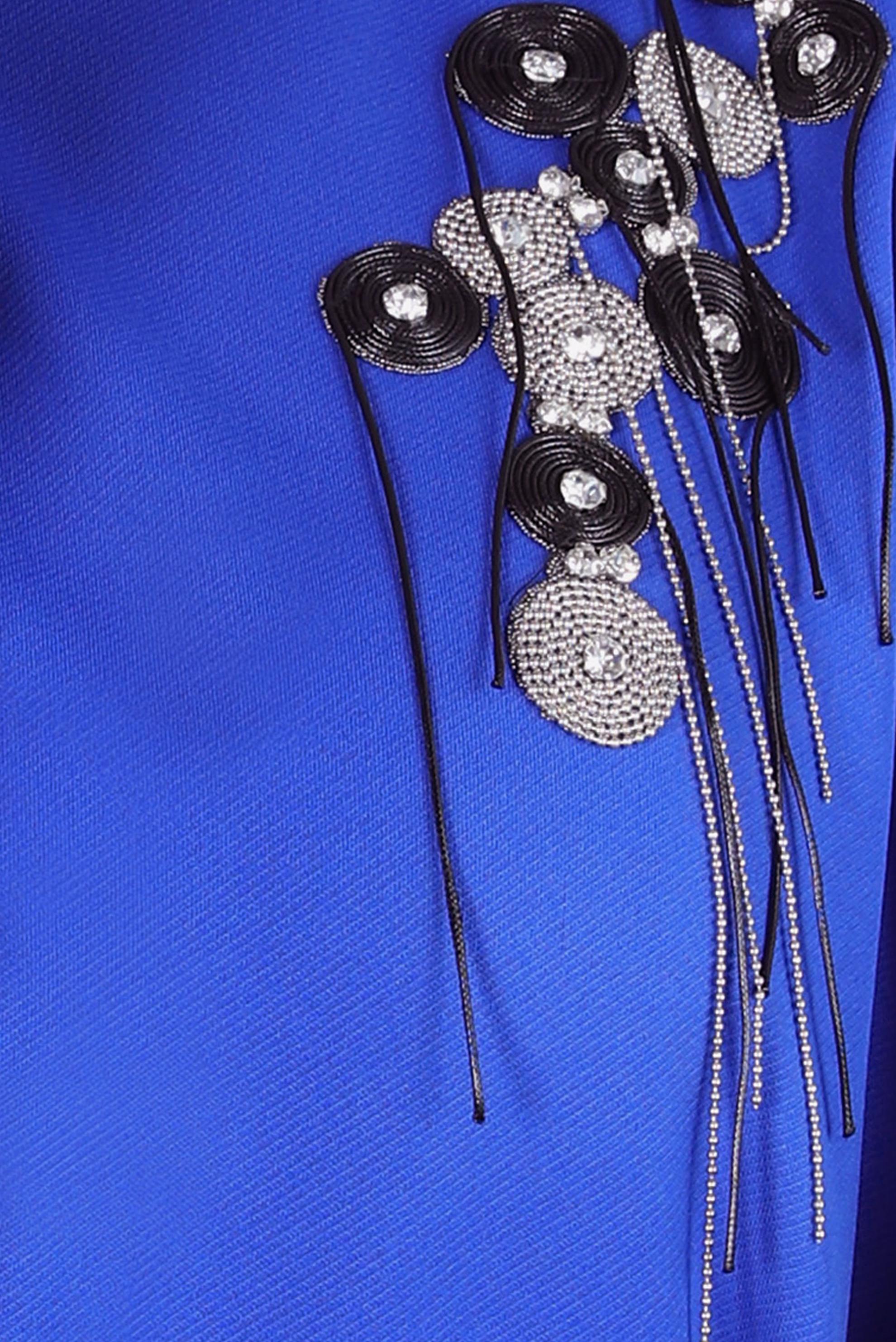 Hijab clothing NAVY BLUE BELTED DRESS 44213