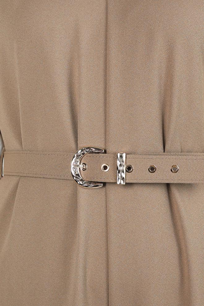 Hijab clothing BEIGE BELTED 2-PIECE JUMPSUIT 44231 - ALVİNA