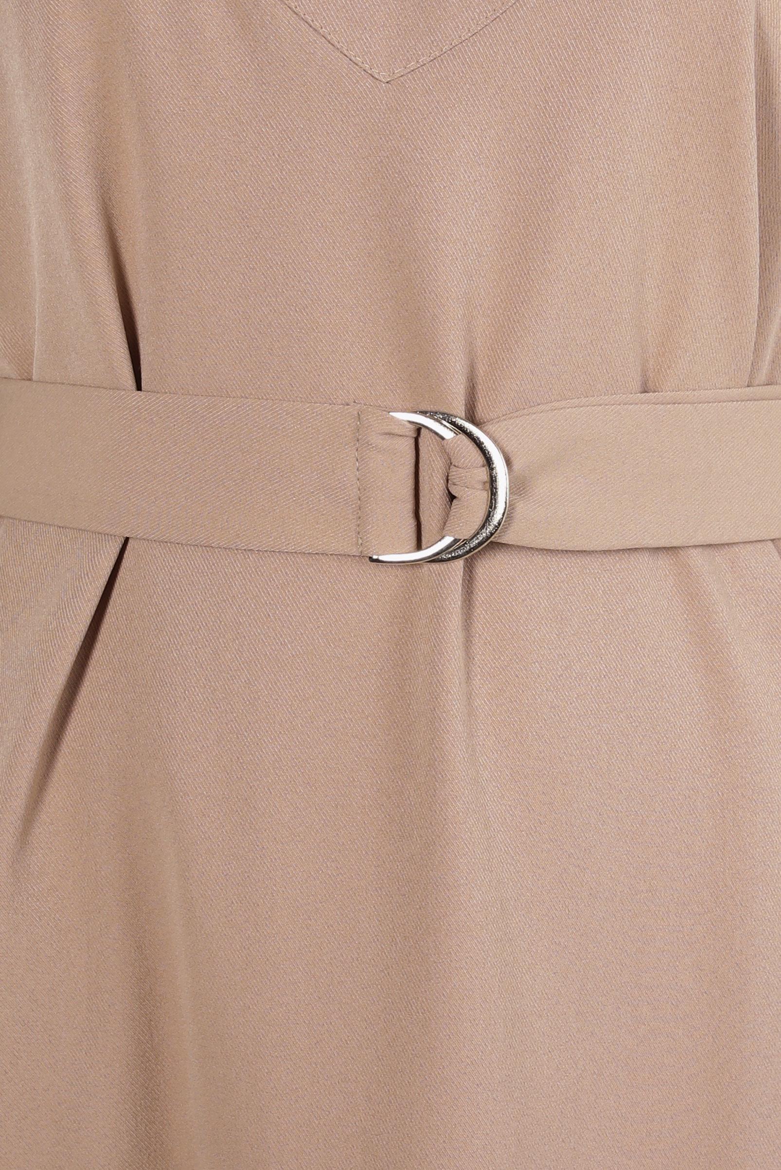 Hijab clothing BEIGE BELTED PINAFORE DRESS 44252