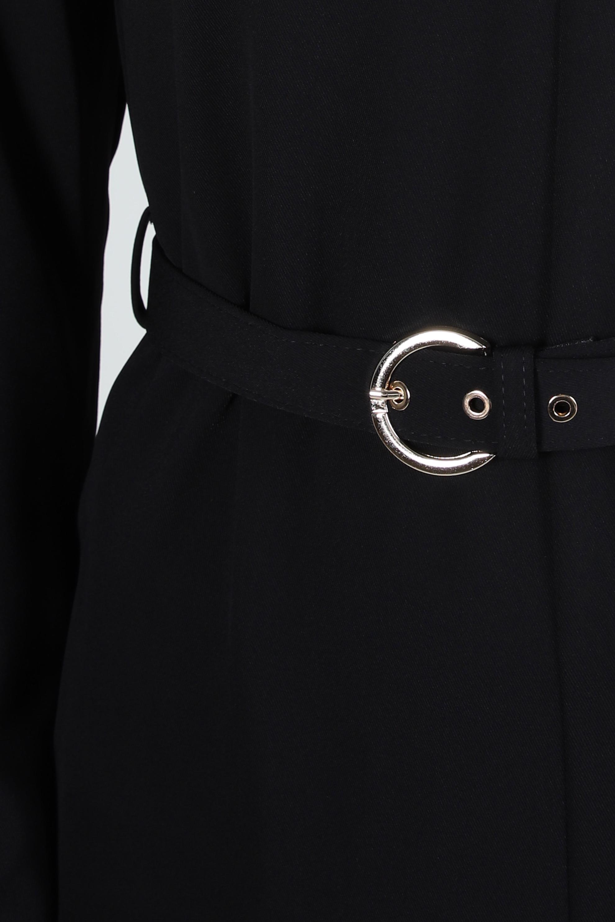 Tesettür giyim SİYAH KEMERLİ TULUM 44253