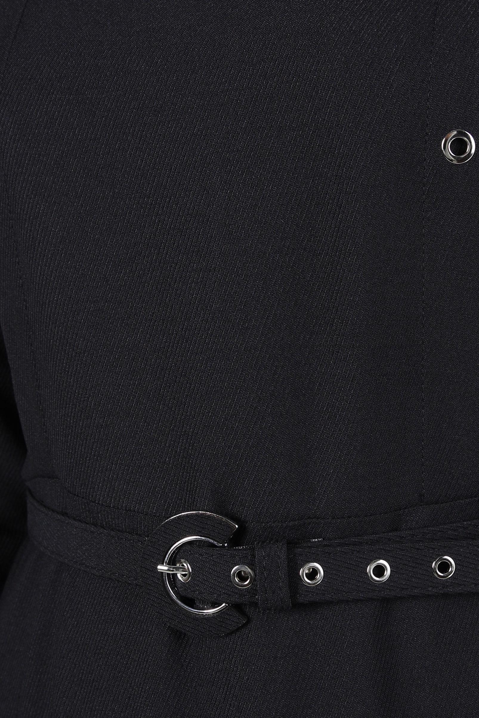 Tesettür giyim SİYAH KEMERLİ ELBİSE 44254