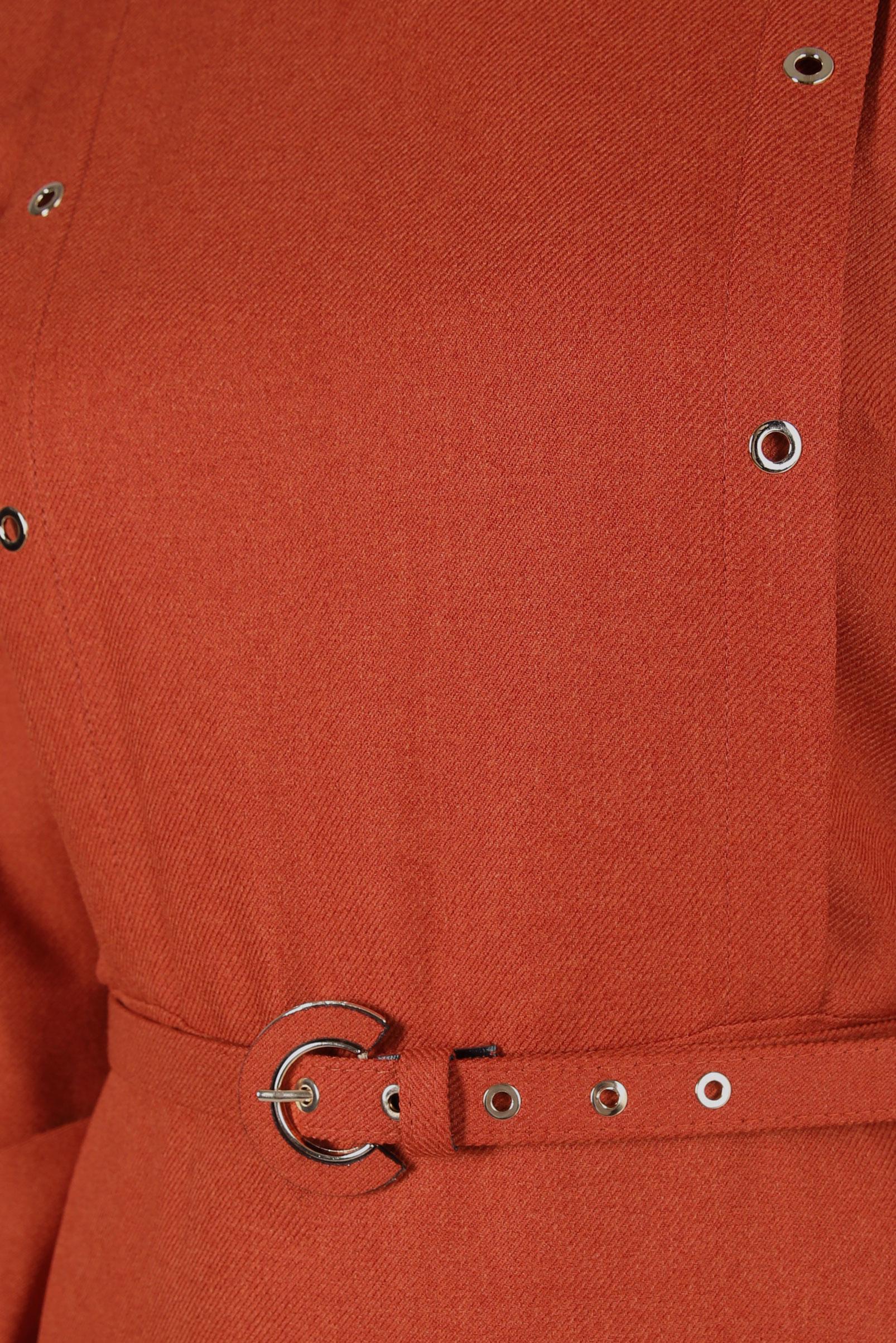 Hijab clothing ORANGE BELTED DRESS 44254