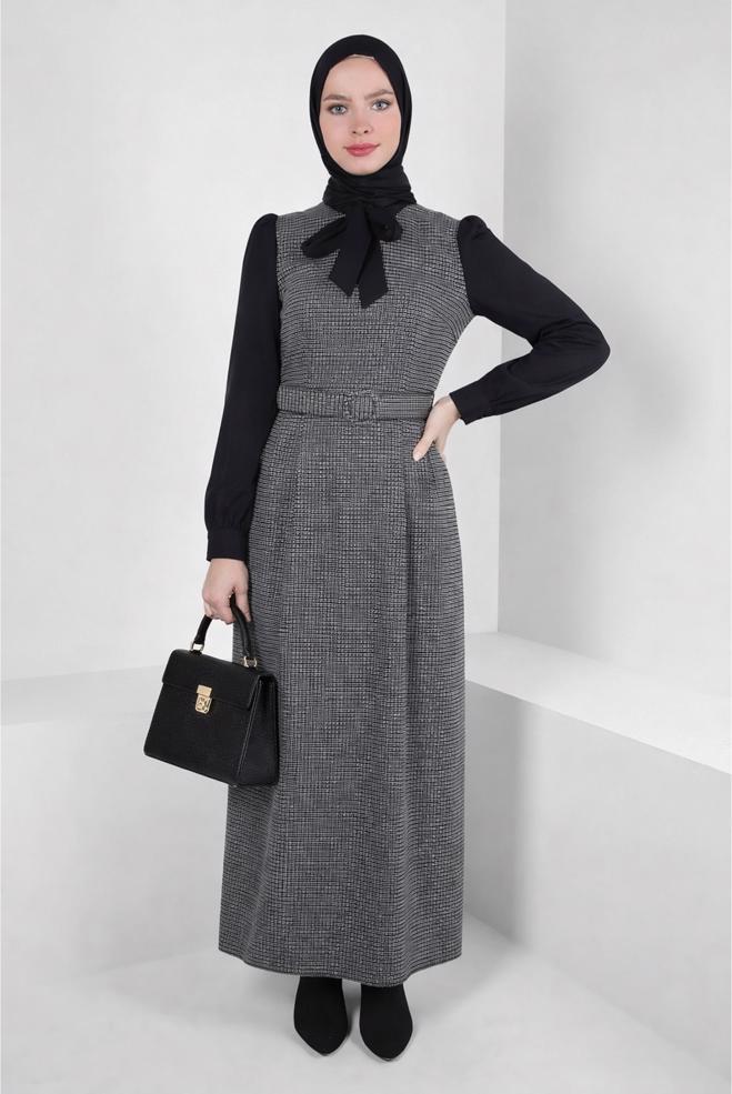 Hijab clothing BLACK 44280 17679 ELBİSE 38/44 - ALVİNA