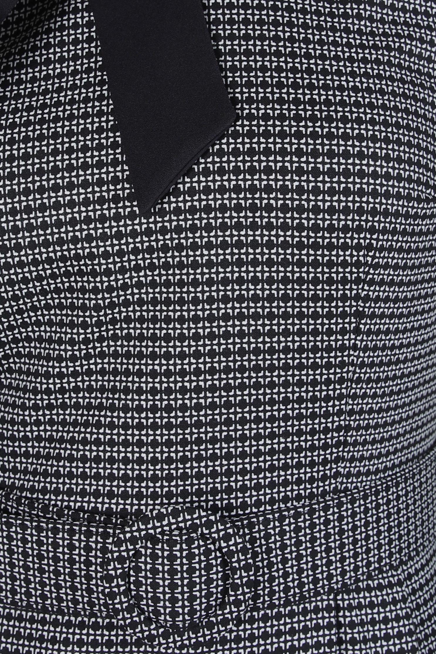 Tesettür giyim SİYAH DESENLİ KEMERLİ ELBİSE 44280-1