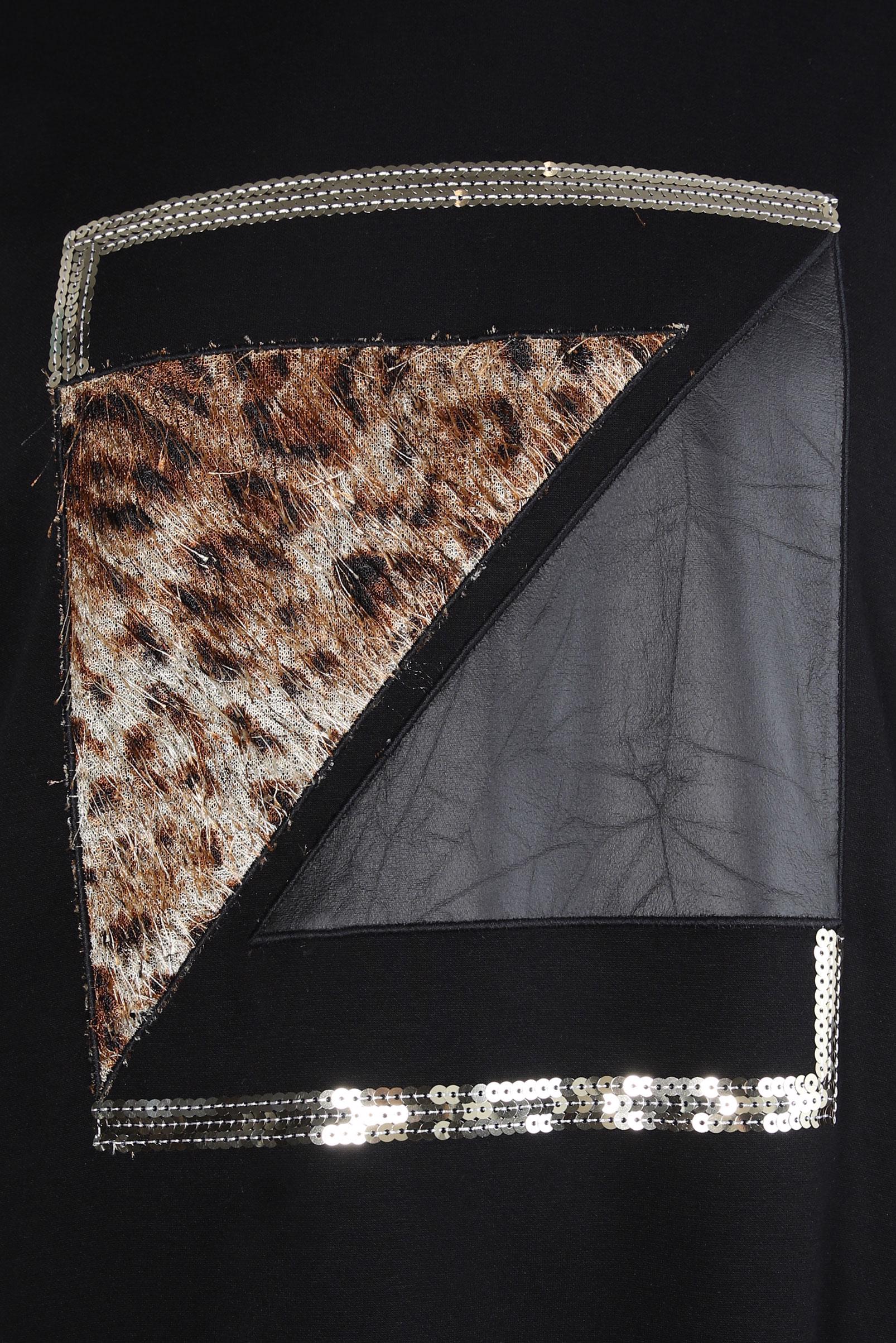 Tesettür giyim SİYAH BASKILI KAPÜŞONLU ELBİSE 44314