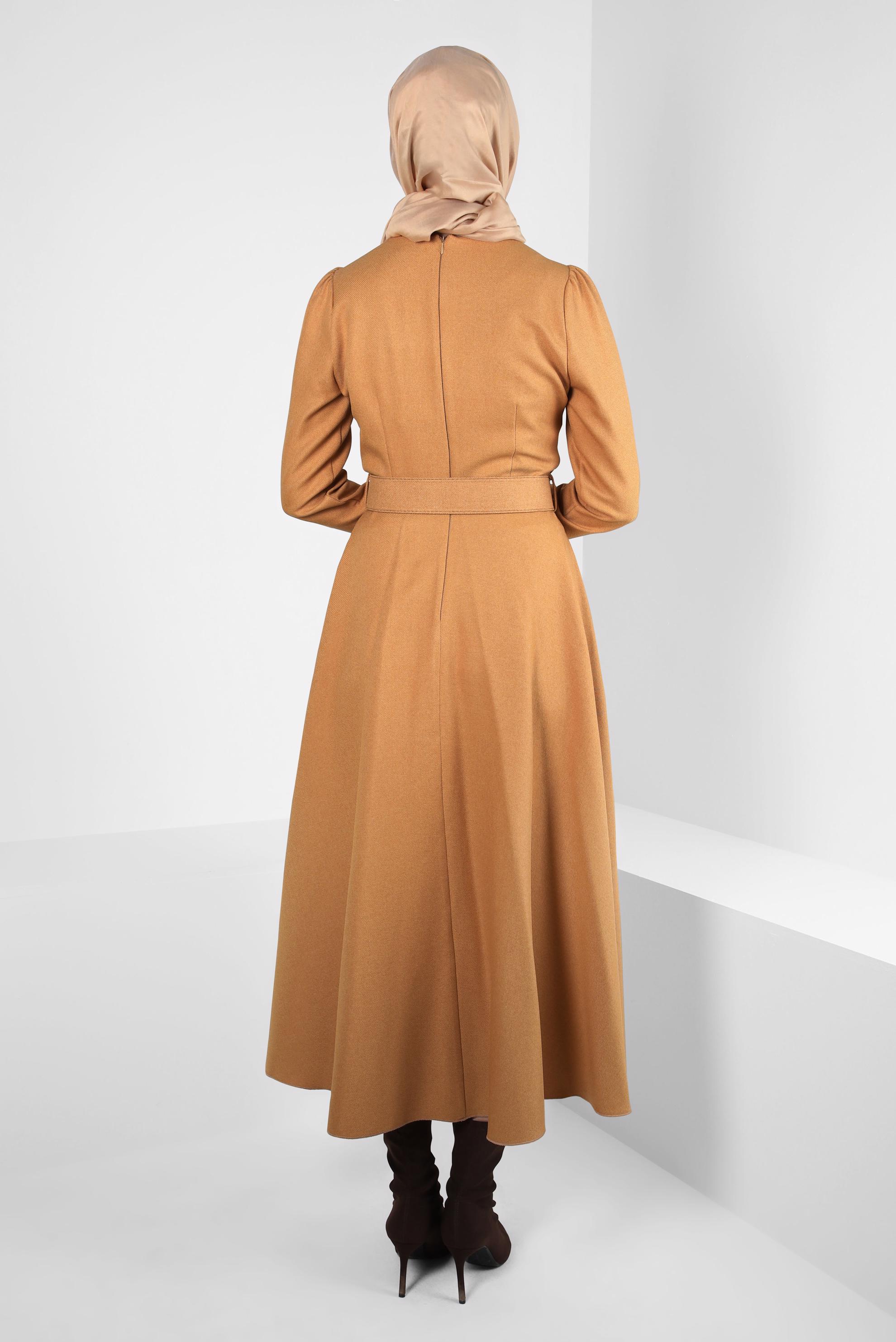 Hijab clothing ORANGE BELTED DRESS 44346