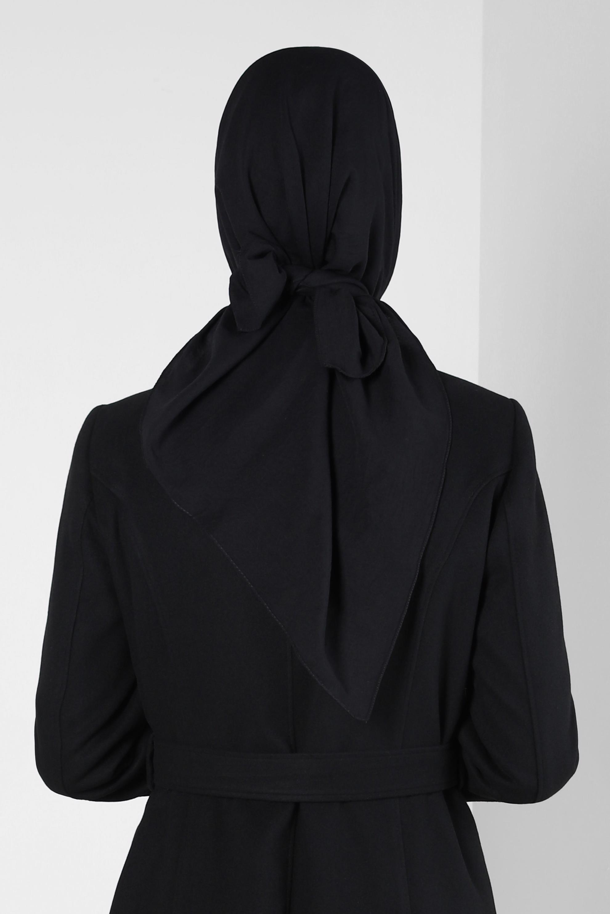 Tesettür giyim SİYAH ALVİNA SOFT EŞARP 8303