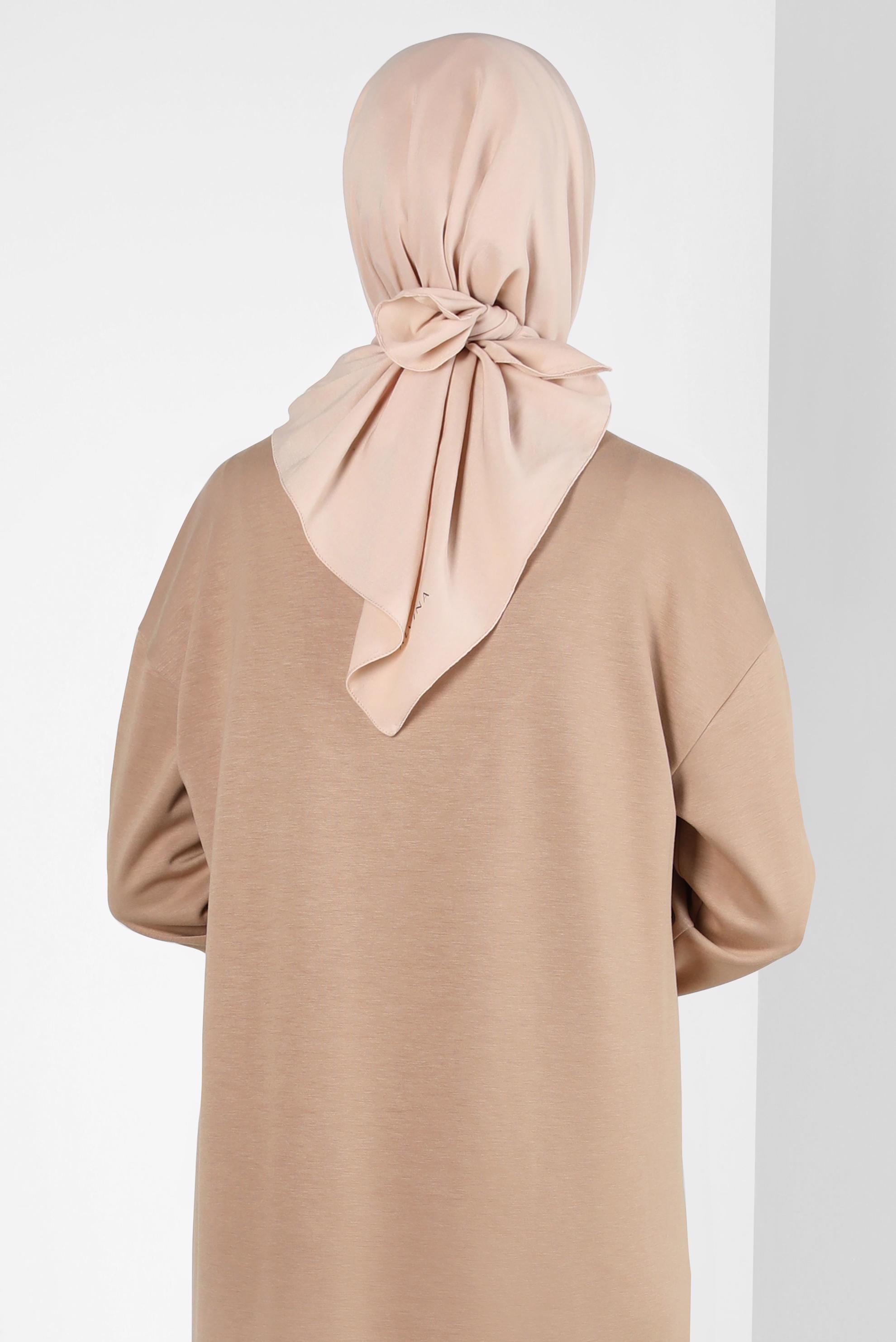 Tesettür giyim BEJ ALVİNA SOFT EŞARP 8303