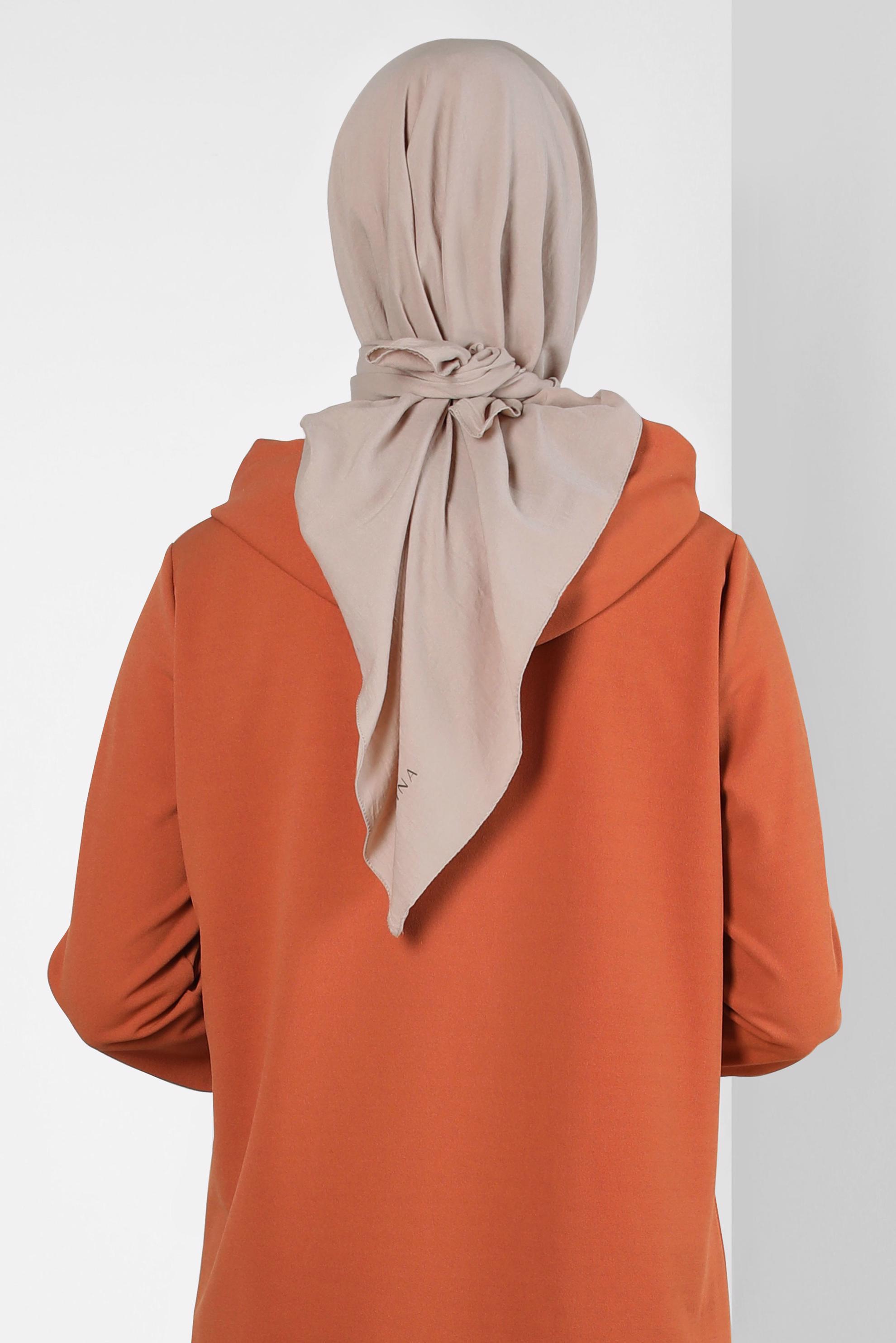 Tesettür giyim VİZON ALVİNA SOFT EŞARP 8303