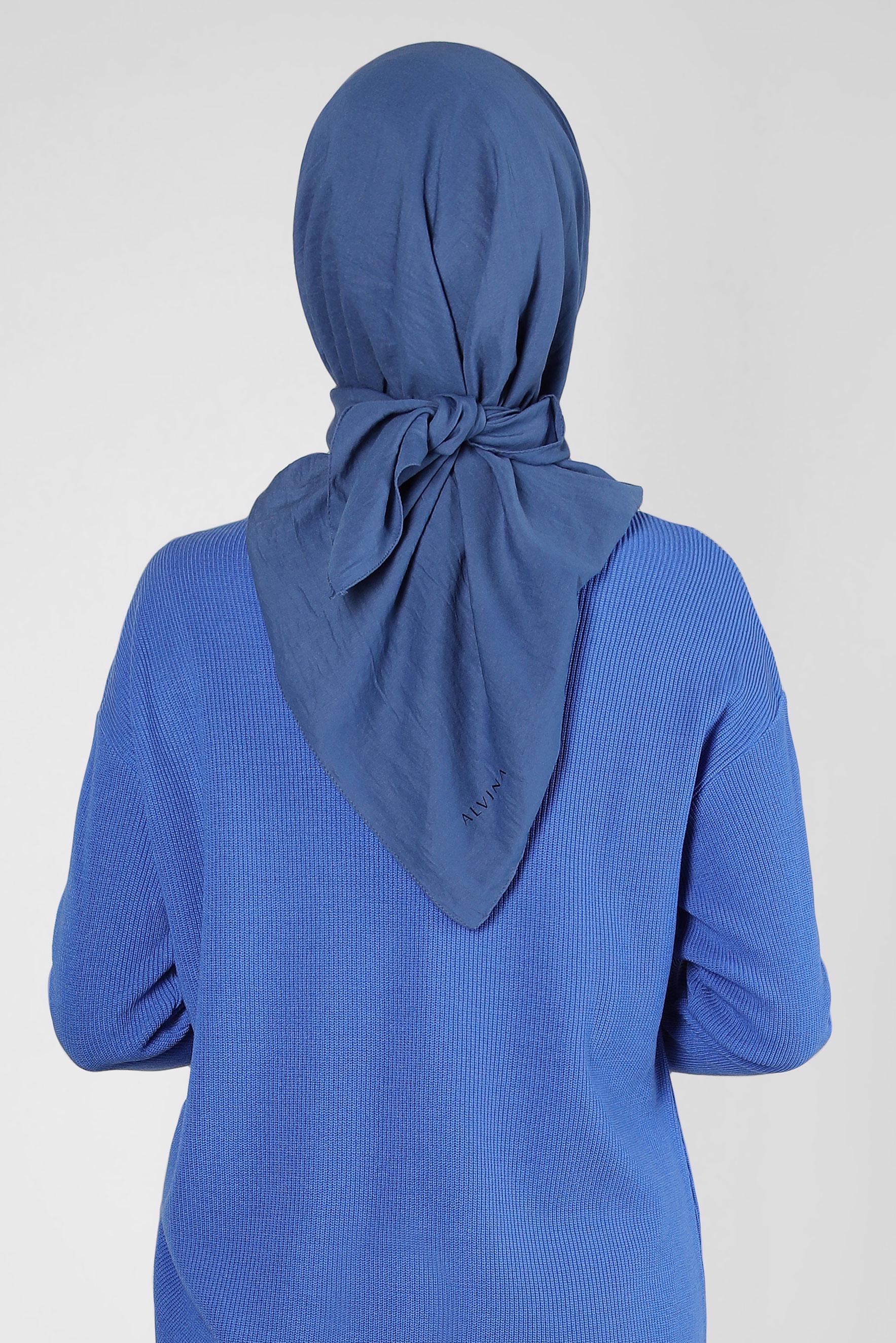 Tesettür giyim LACİVERT ALVİNA SOFT EŞARP 8303