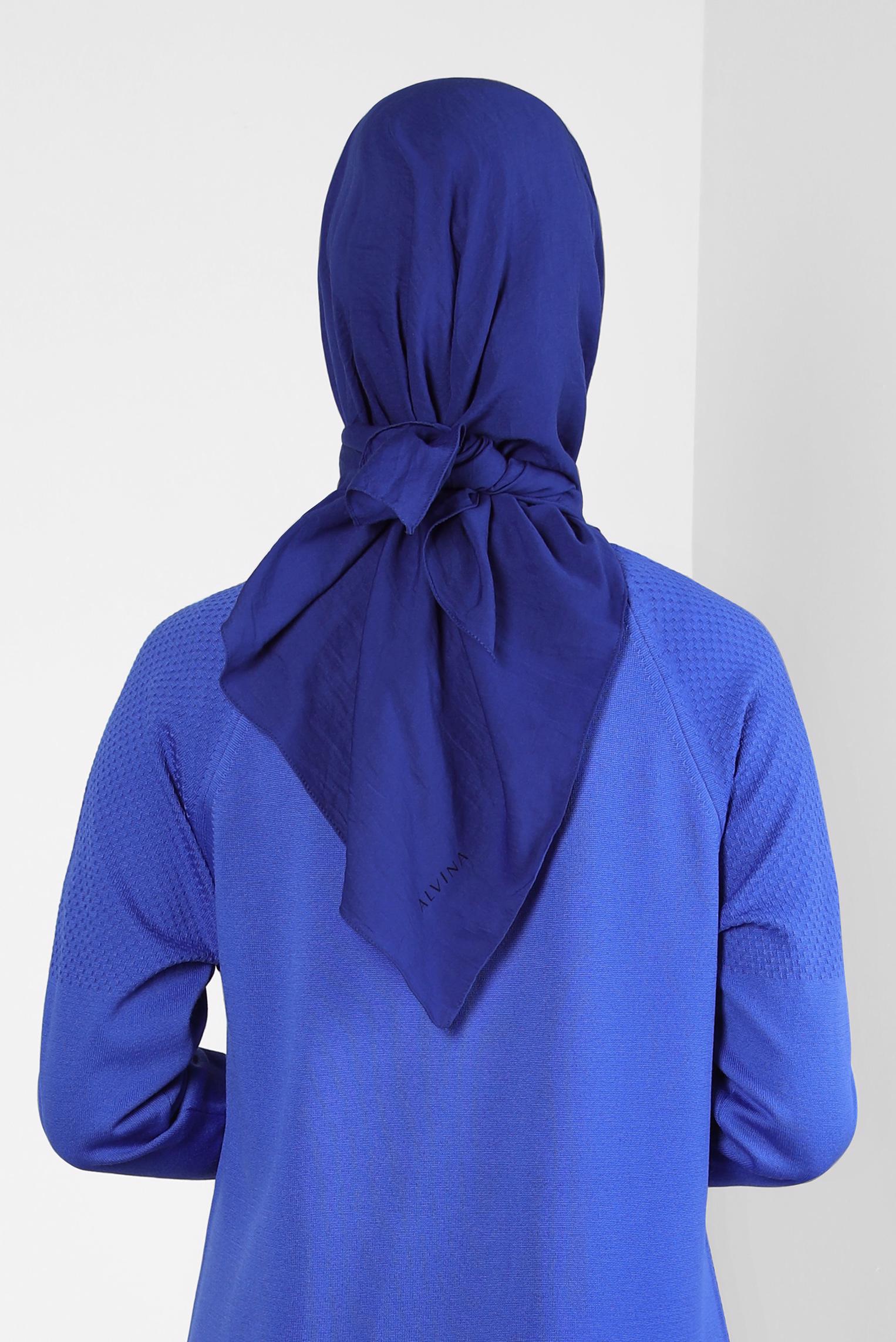 Tesettür giyim LACİVERT ALVİNA SOFT EŞARP 8303