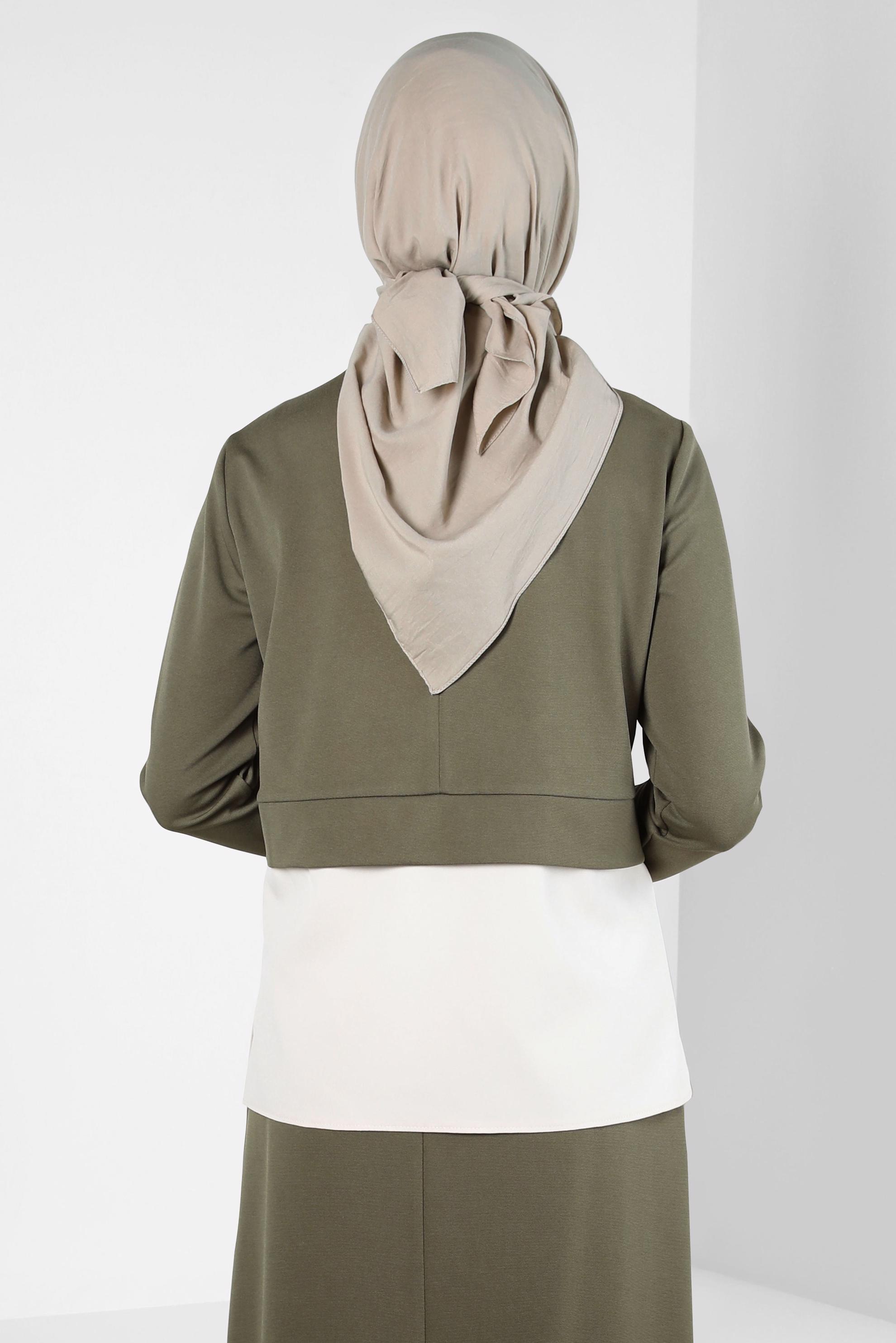 Tesettür giyim YEŞİL ALVİNA SOFT EŞARP 8303