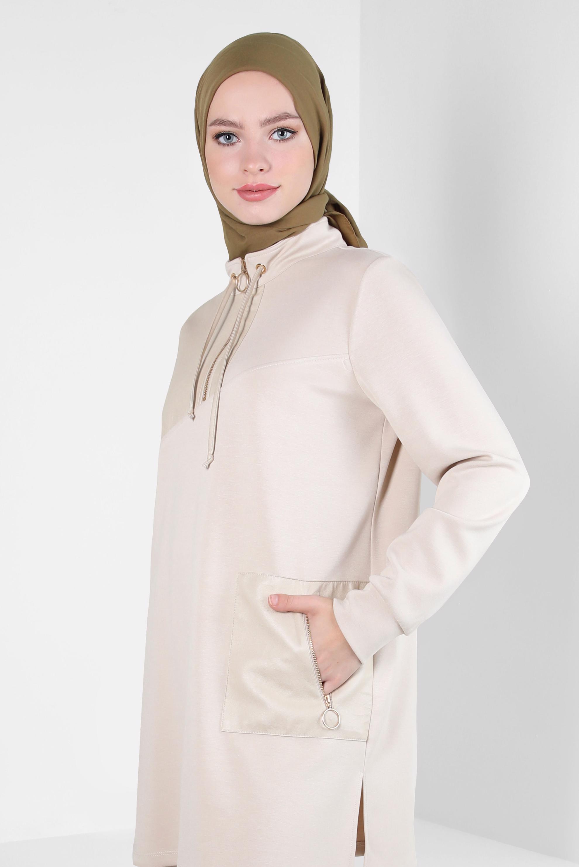 Tesettür giyim YEŞİL ALVİNA SOFT EŞARP 8303