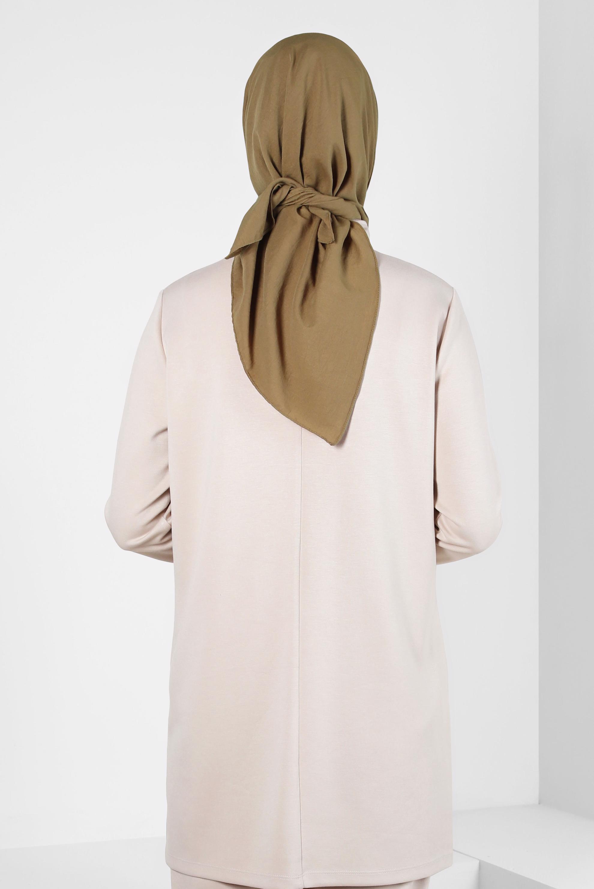 Tesettür giyim YEŞİL ALVİNA SOFT EŞARP 8303