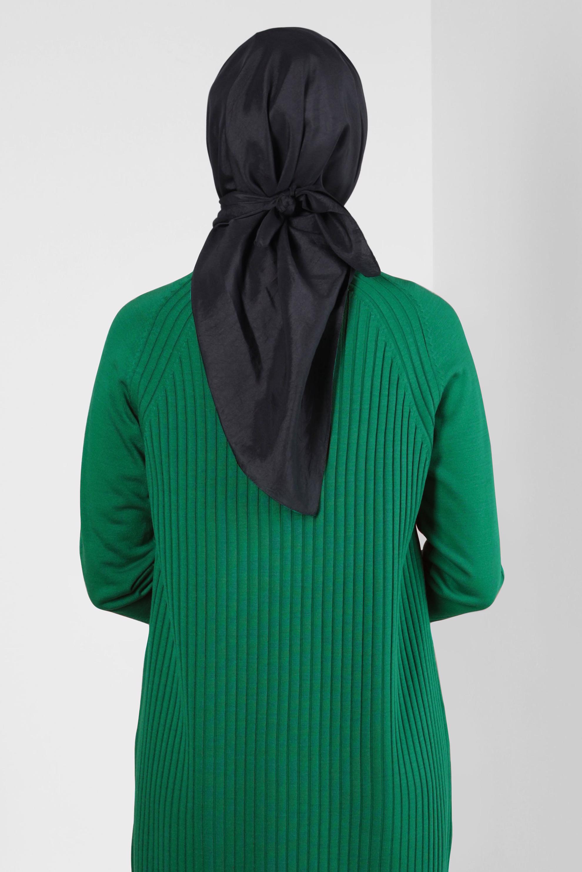 Tesettür giyim SİYAH ALVİNA KRAŞ EŞARP 8305