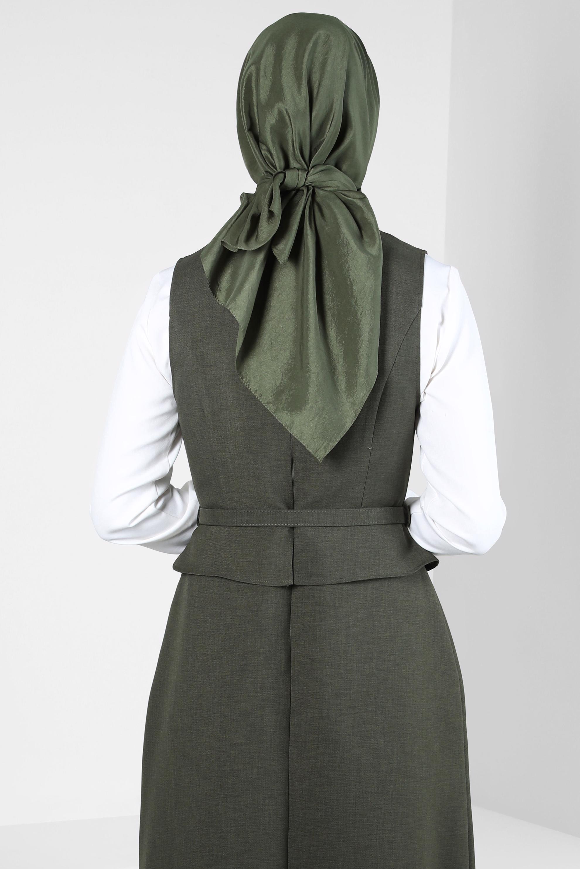 Tesettür giyim HAKİ ALVİNA KRAŞ EŞARP 8305