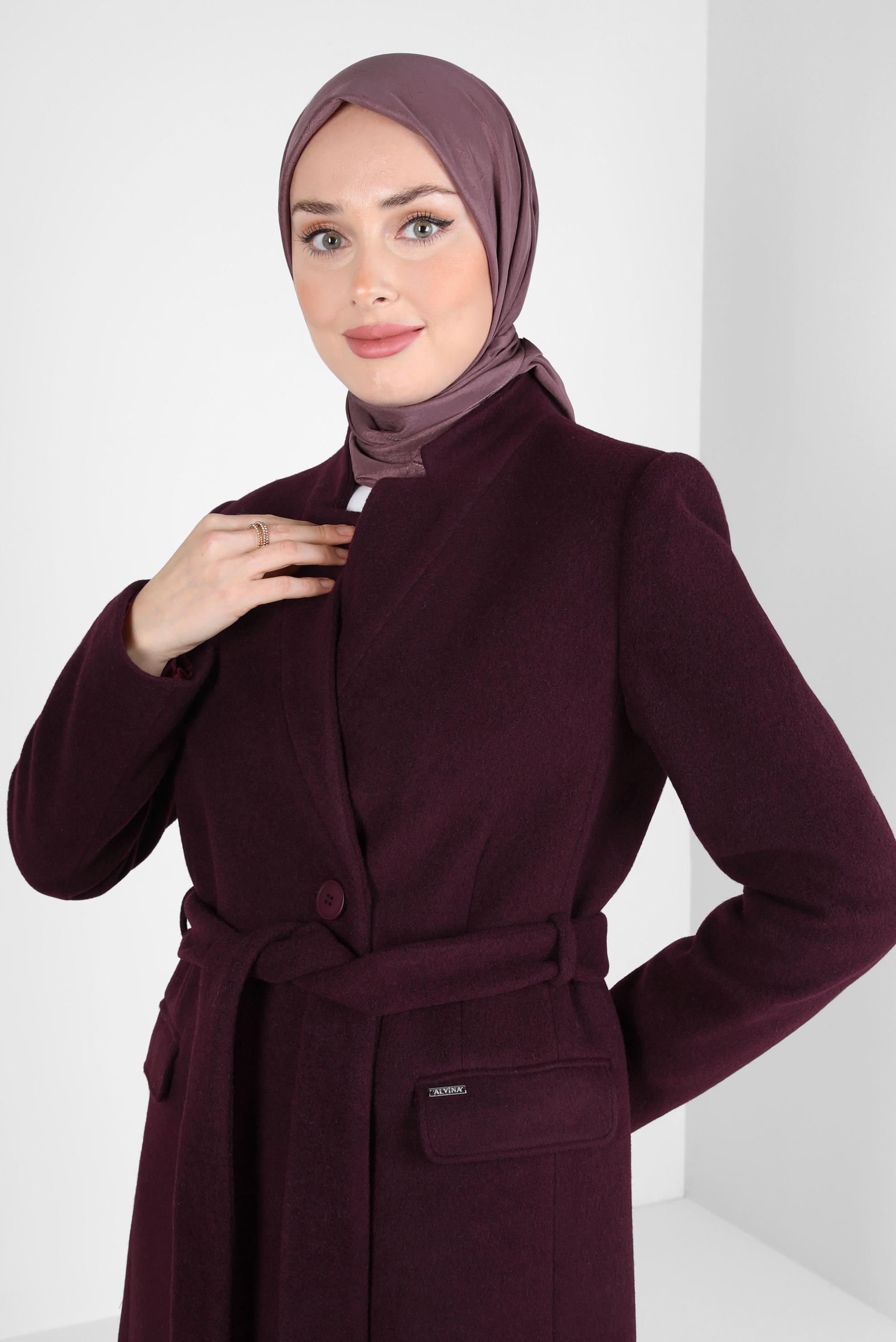 Tesettür giyim PEMBE ALVİNA KRAŞ EŞARP 8305