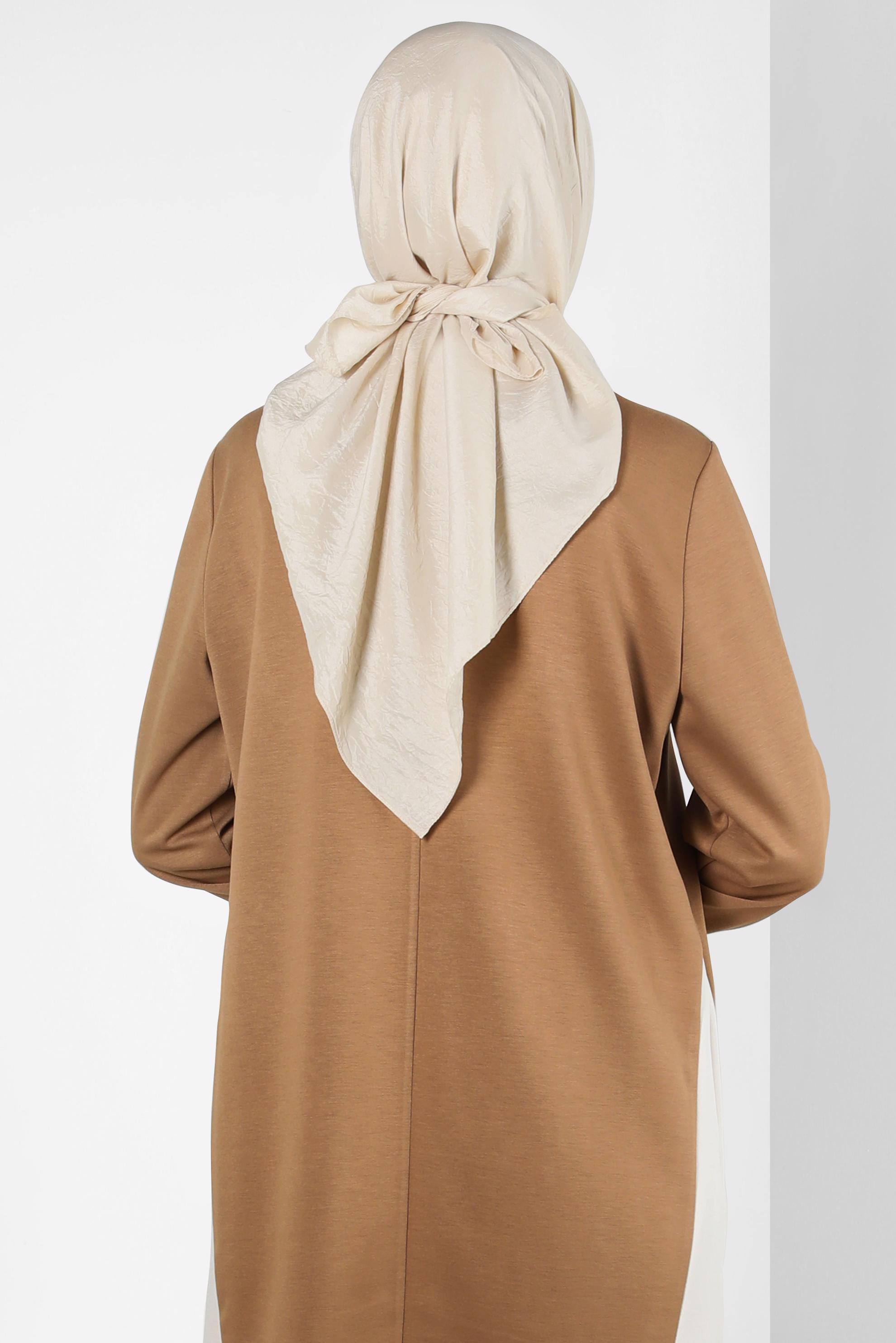 Tesettür giyim YEŞİL ALVİNA KRAŞ EŞARP 8305