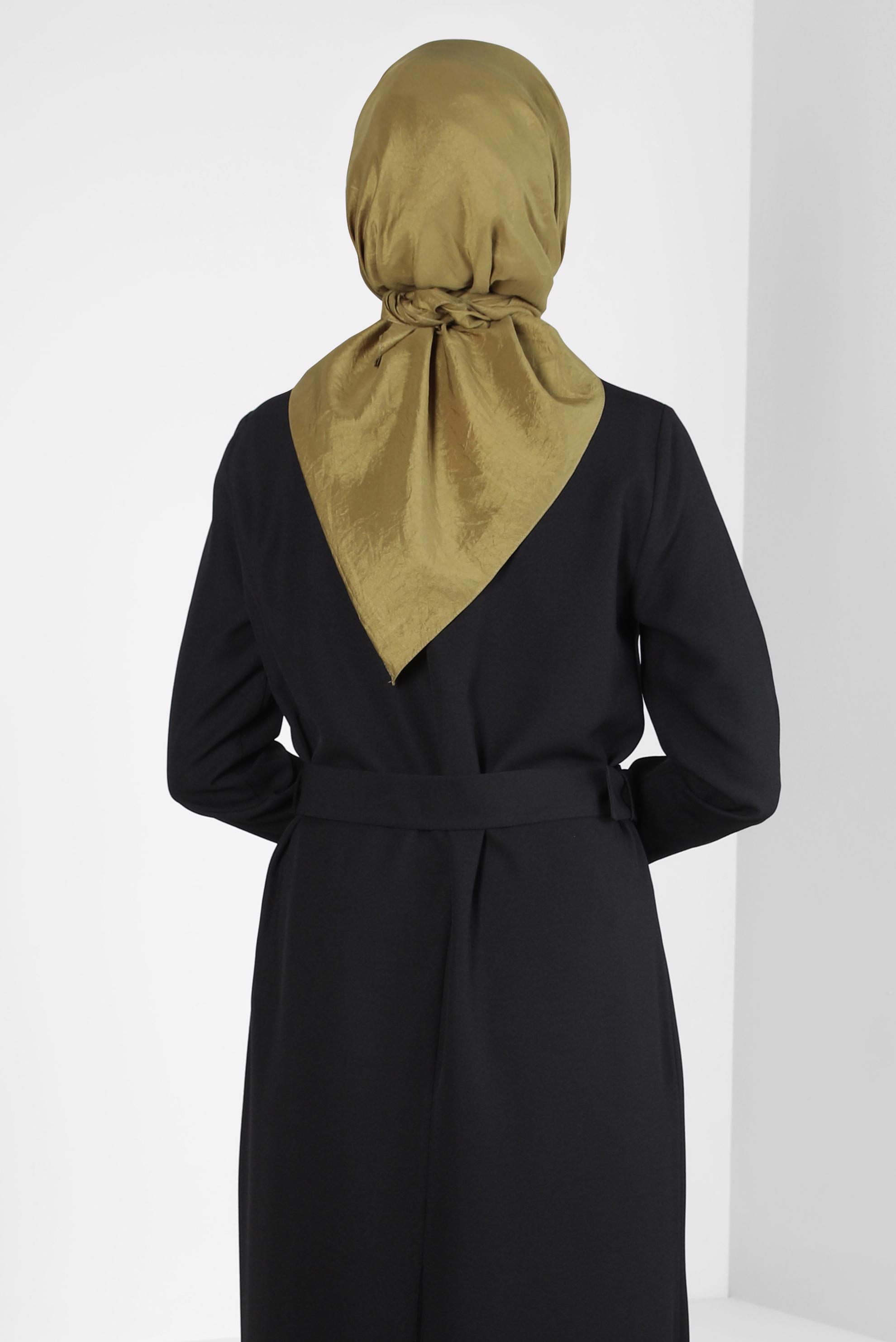 Tesettür giyim YEŞİL ALVİNA KRAŞ EŞARP 8305