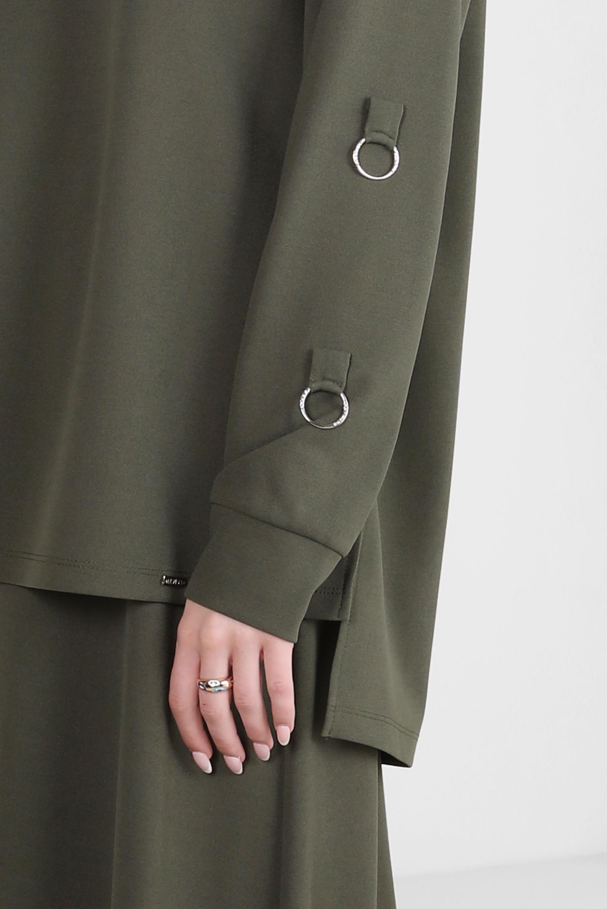 Tesettür giyim HAKİ ETEKLİ EŞOFMAN TAKIM 43877