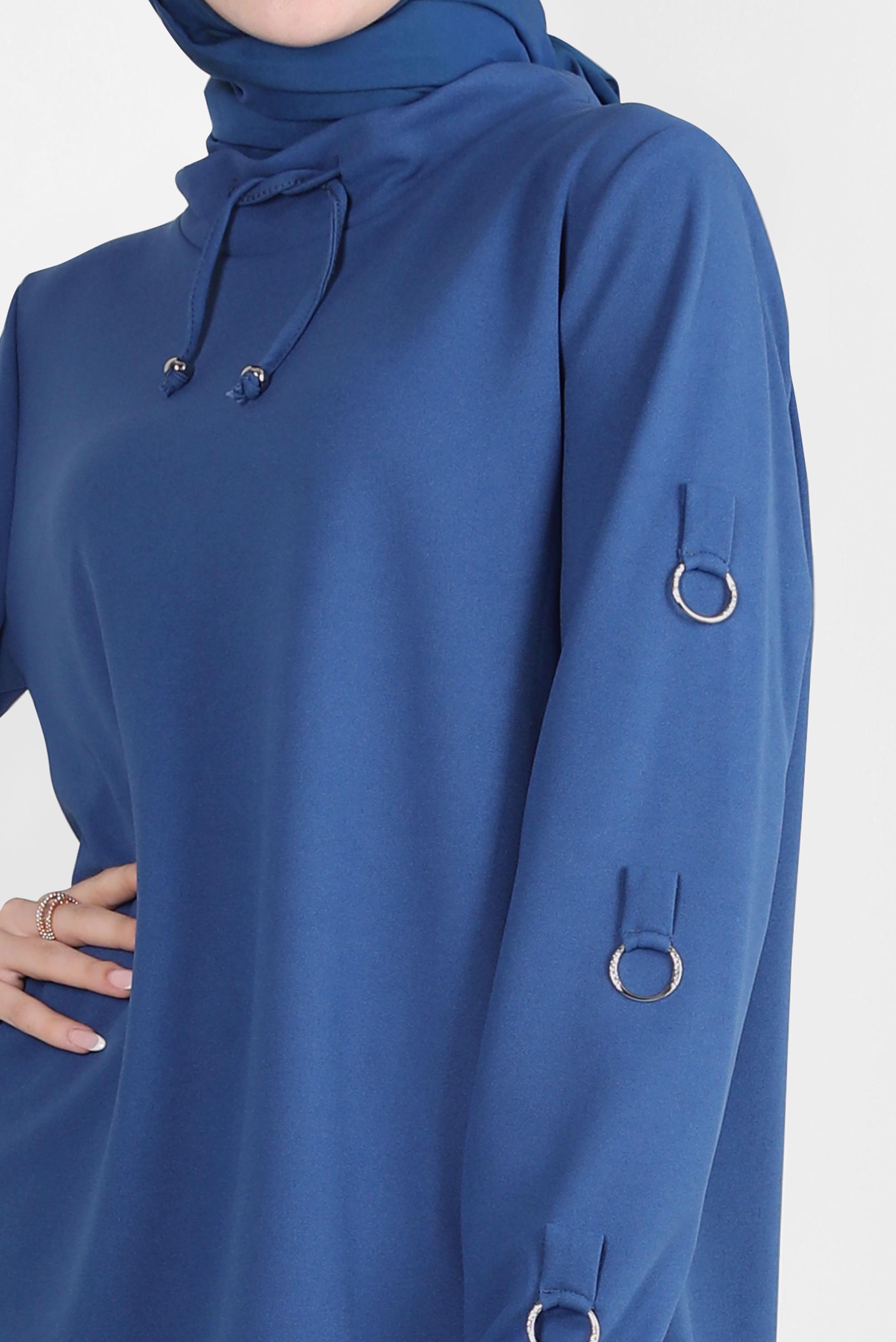 Tesettür giyim MAVİ ETEKLİ EŞOFMAN TAKIM 43877