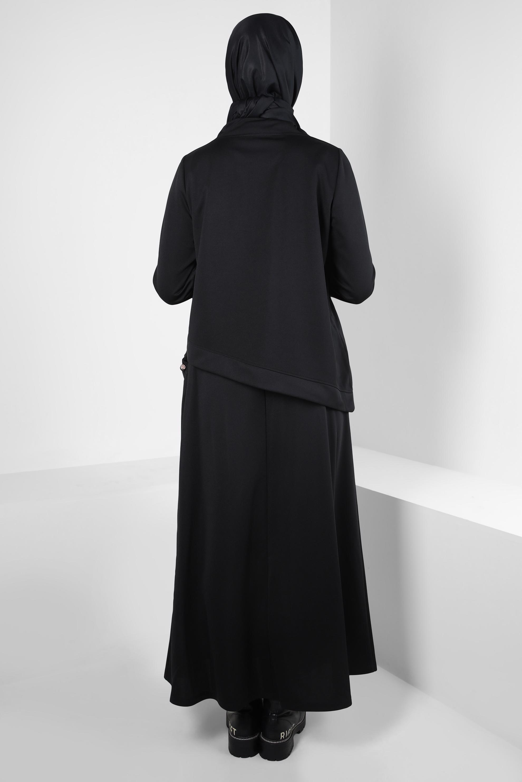 Vêtements hijab NOIR COSTUME À JUPE 43912