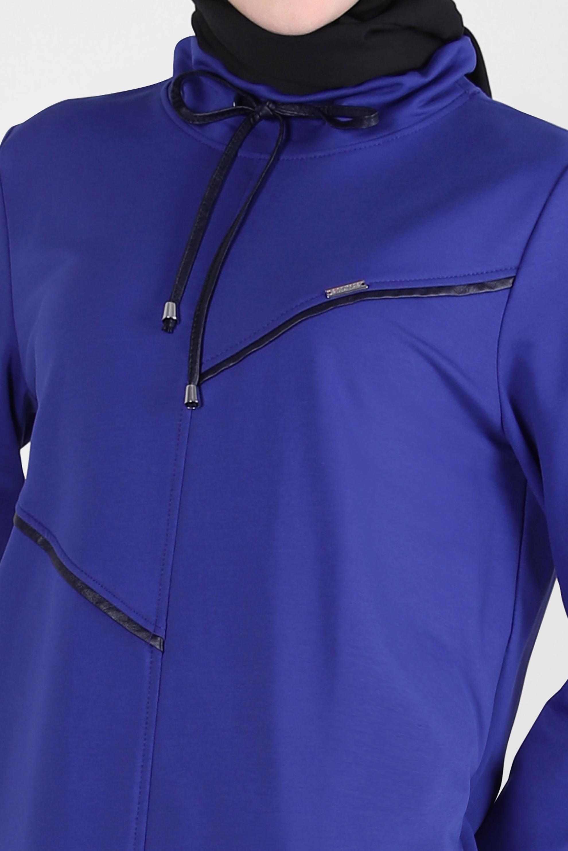 Tesettür giyim LACİVERT ŞERİTLİ EŞOFMAN TUNİK 44122