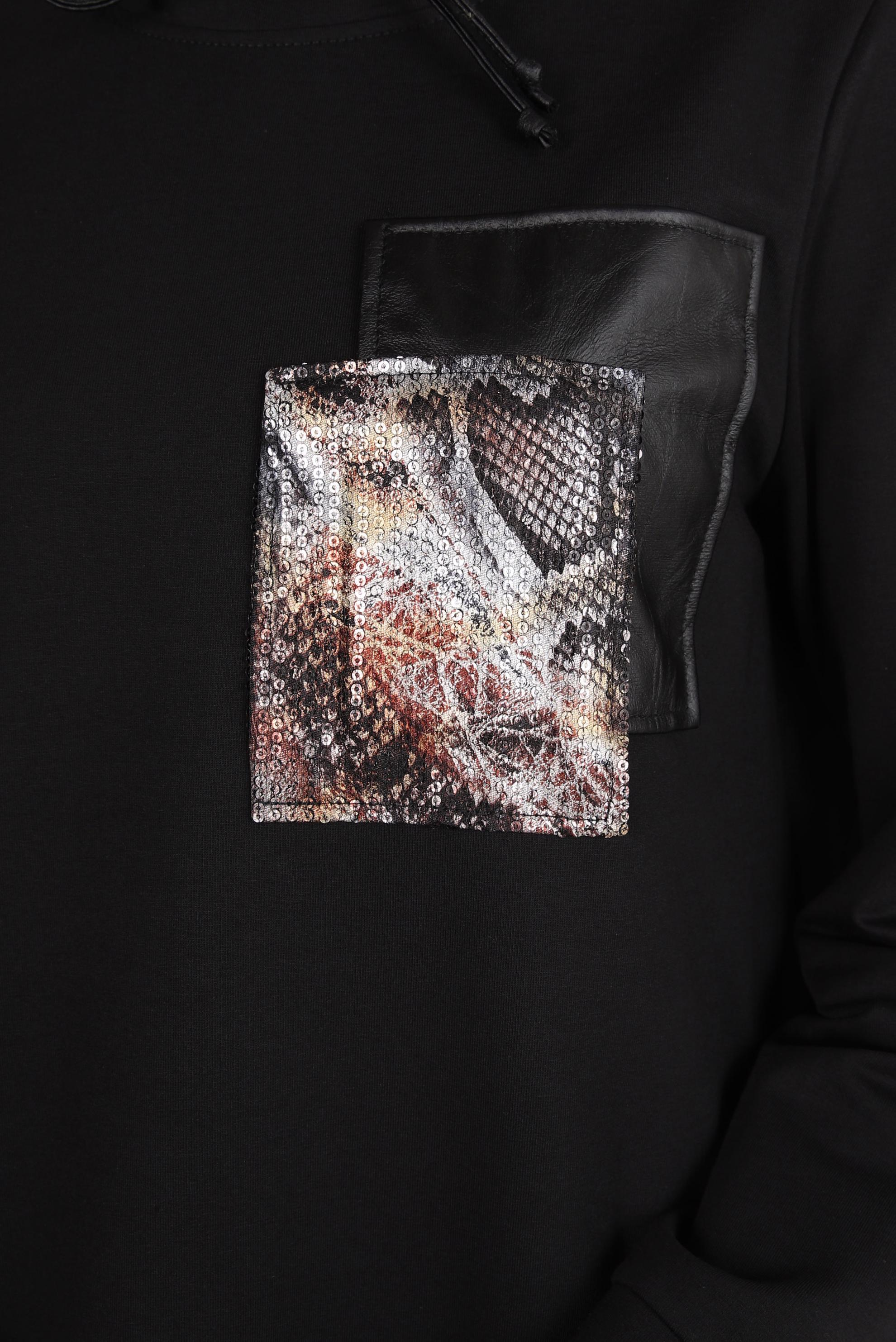 Tesettür giyim SİYAH BAĞCIK DETAYLI EŞOFMAN TUNİK 44123