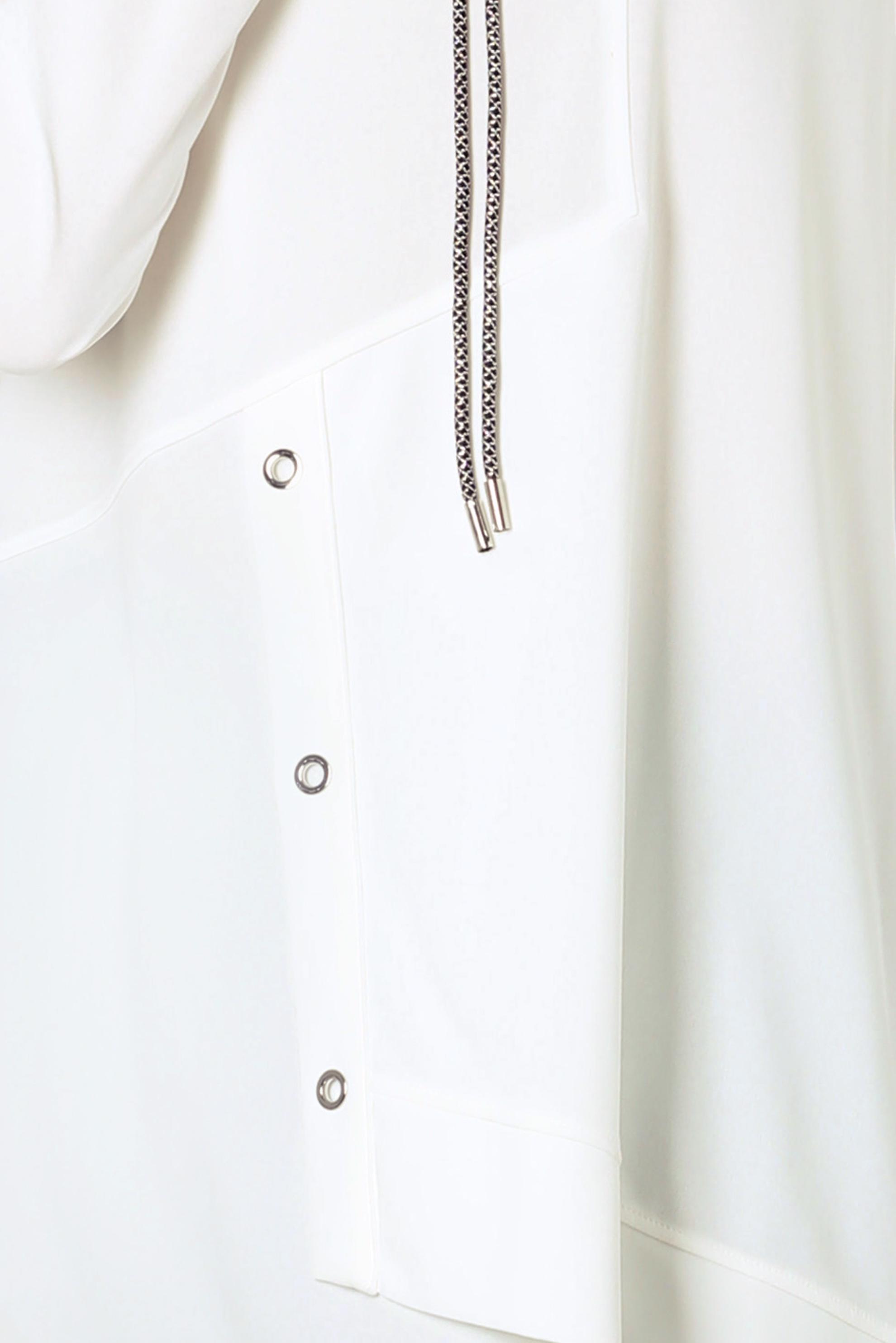 Tesettür giyim BEYAZ KUŞGÖZÜ DETAYLI EŞOFMAN TUNİK 44124