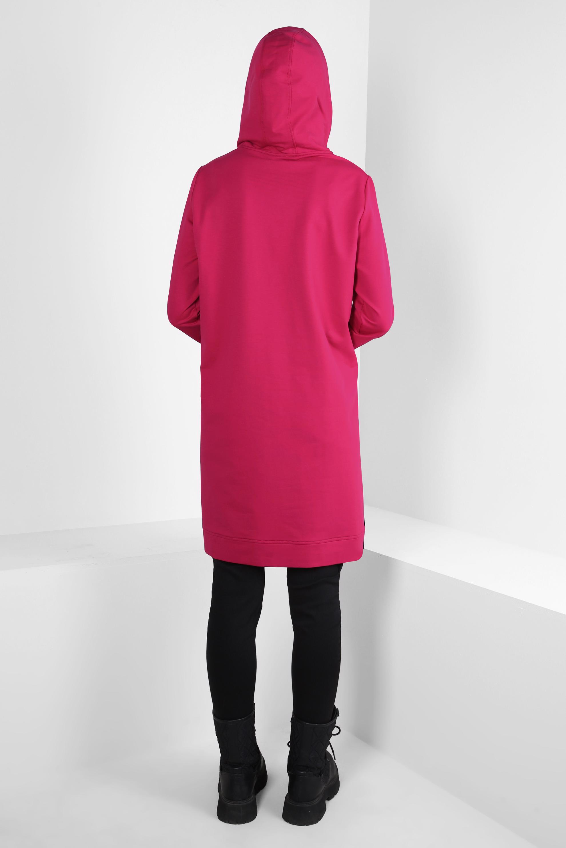 Tesettür giyim FUŞYA KAPÜŞONLU EŞOFMAN TUNİK 44125