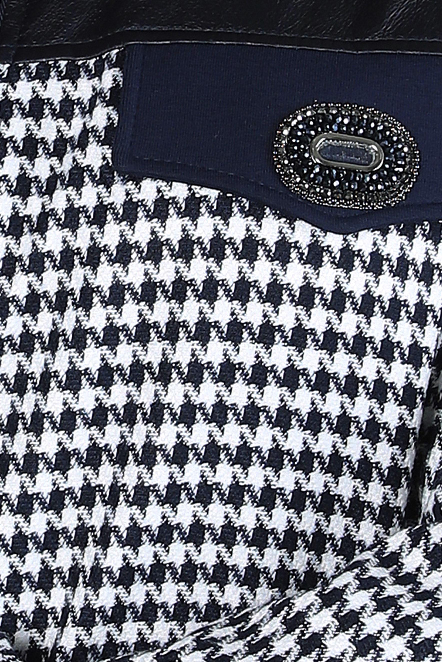 Tesettür giyim LACİVERT KAZAYAĞI DESENLİ EŞOFMAN TUNİK 44181